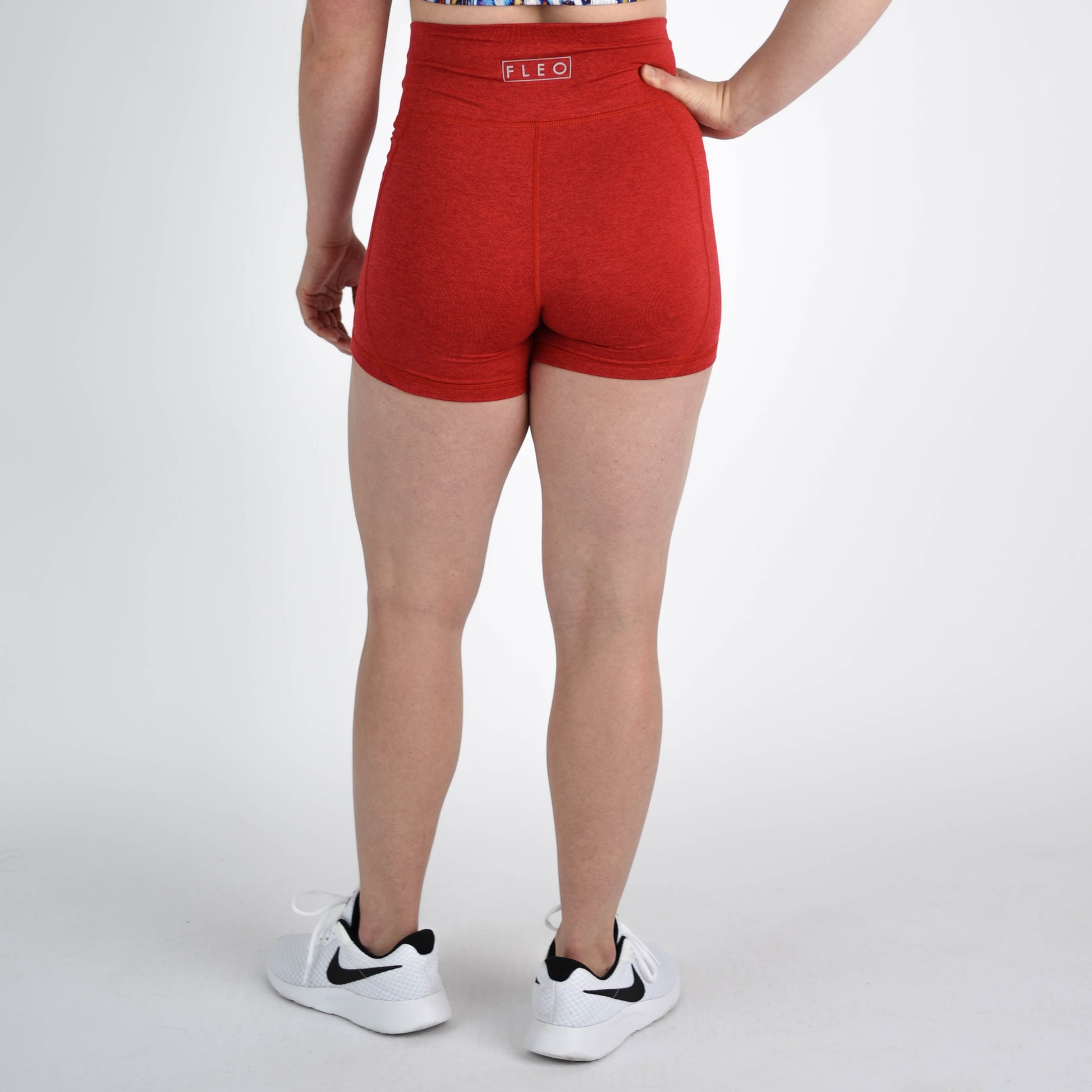 FLEO - True High Contour Short 4" - Higher Rise - Shorts - H-chili-6_9eaf90ca-15fc-4546-b3a2-b63a9db6e692