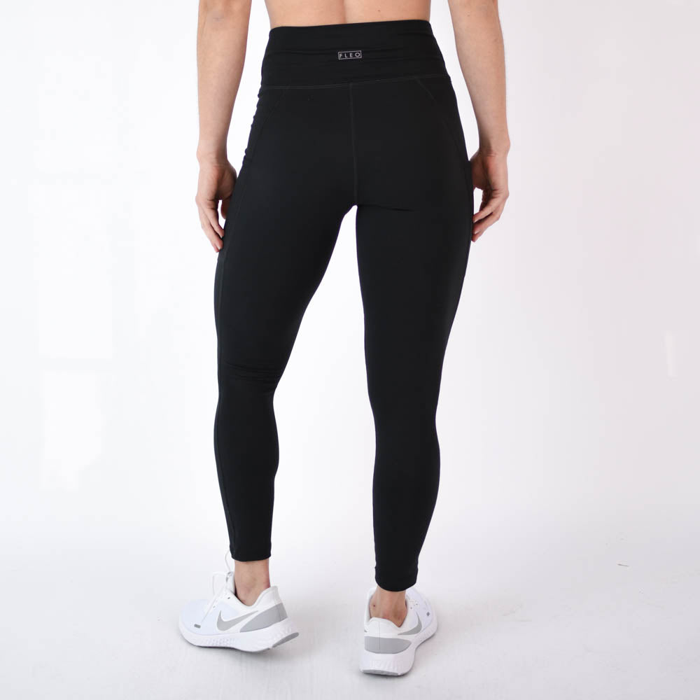 FLEO - Reverie Pocket Leggings 25" - High Rise - Leggings - LEG-REV-B-BLK-3
