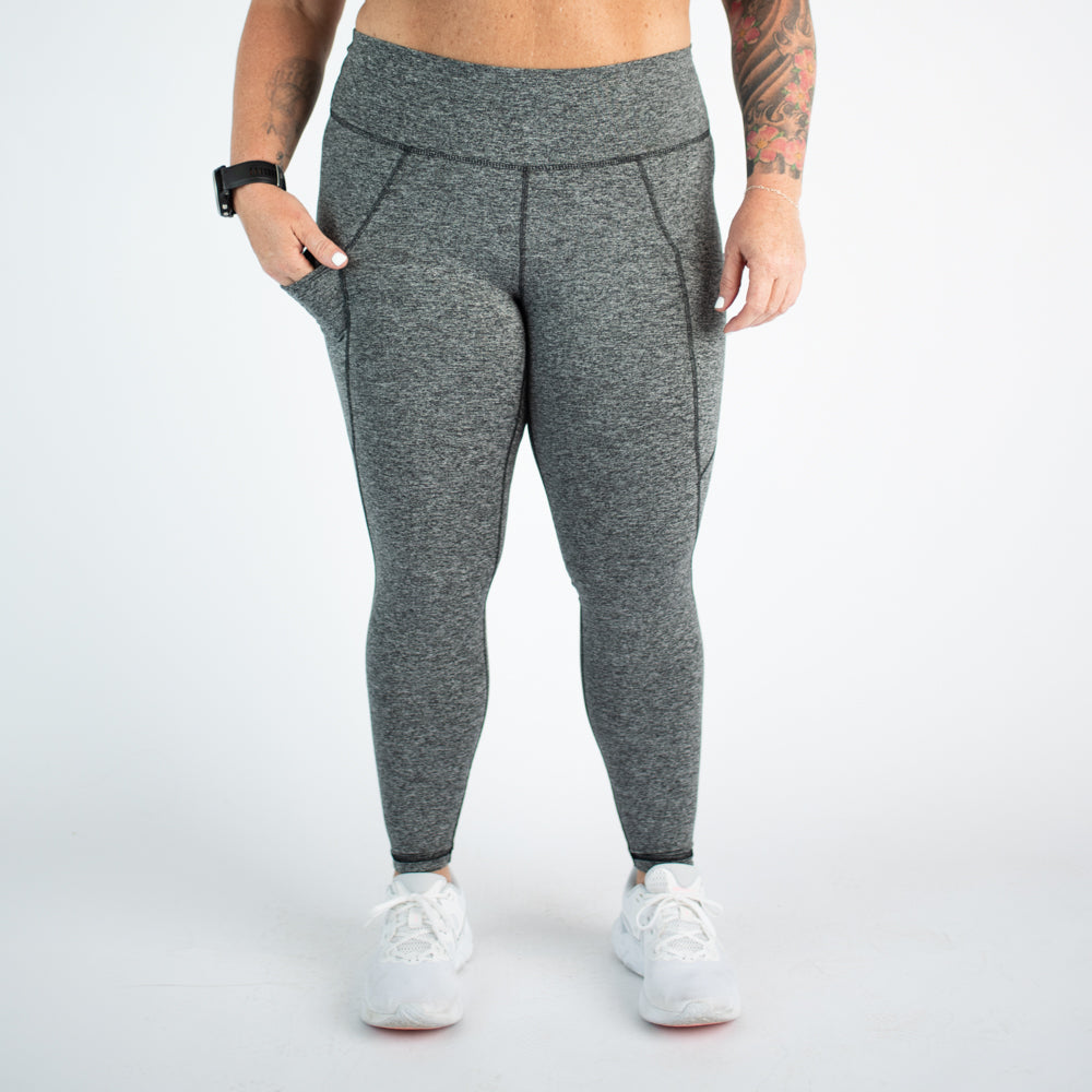 FLEO - Reverie Pocket Leggings 25" - High Rise - Leggings - LEG-REV-B-HGRY-1