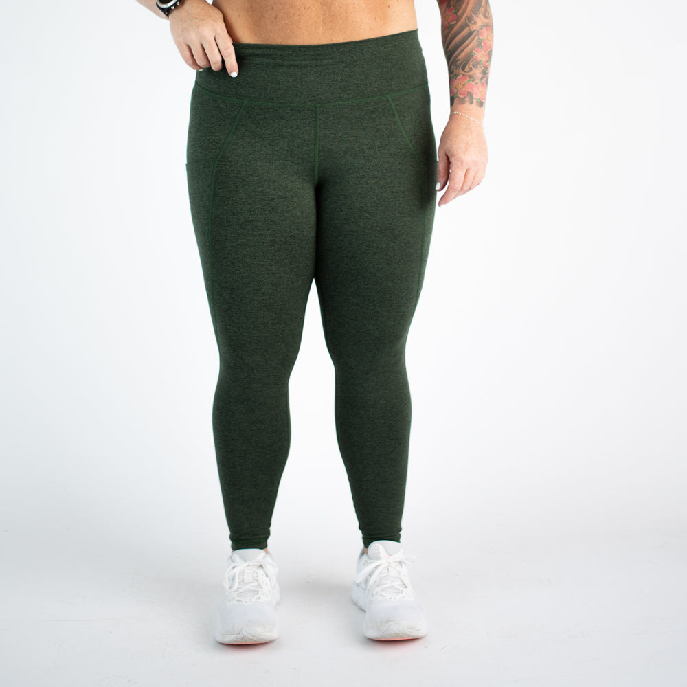 FLEO - Reverie Pocket Leggings 25" - High Rise - Leggings - LEG-REV-B-HNTGR-6