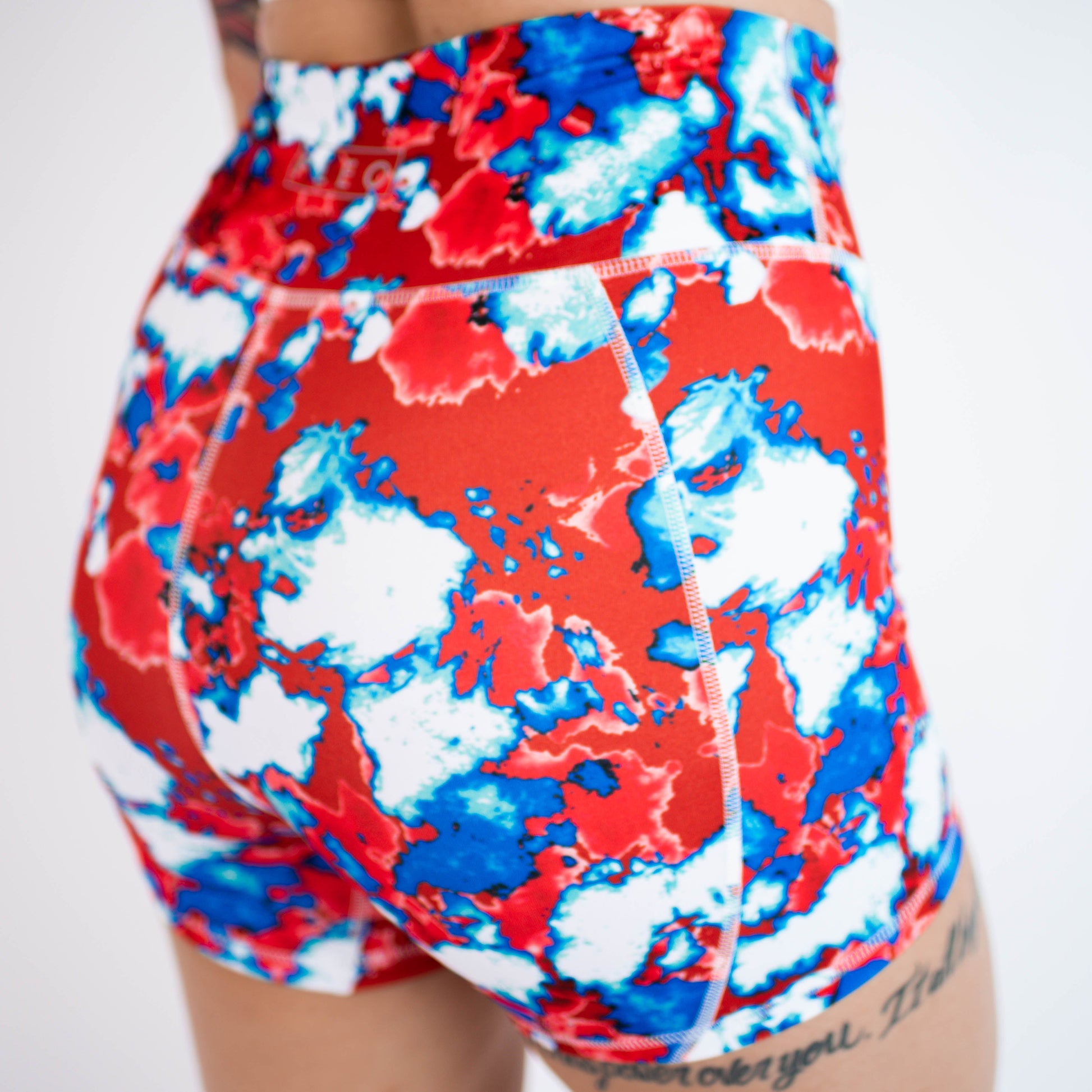 FLEO - True High Contour Short 4" - Higher Rise - Shorts - RWB-marble-10