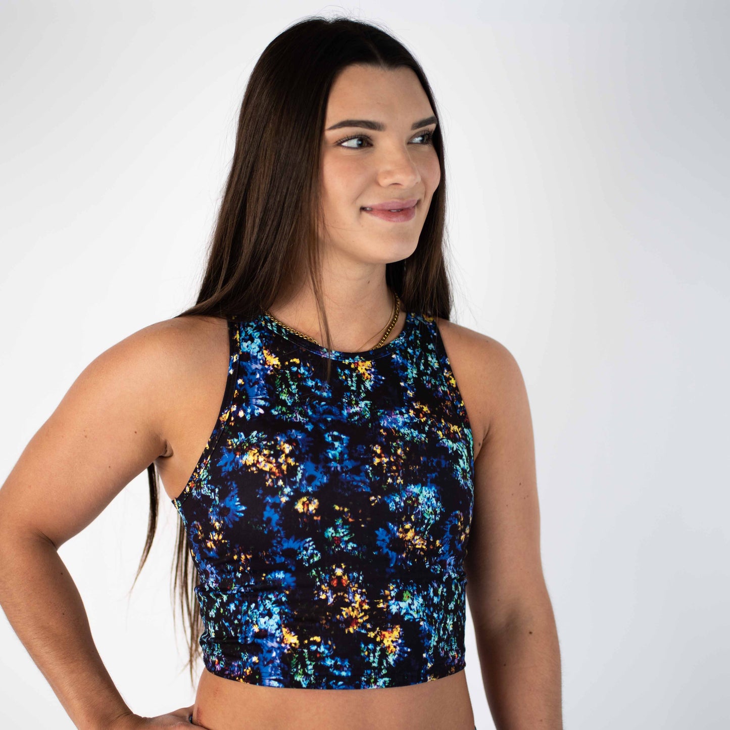 FLEO - Tempo Crop Tank - Fitted - Tank - abyss-3