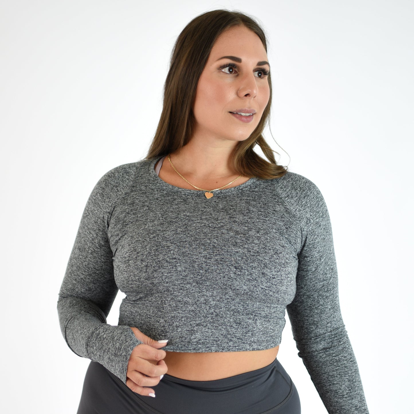 FLEO - Foundation Crop Long Sleeve - Long Sleeve - asphalt-1_c17d14e5-b98d-4410-b7b4-1340d7094c10