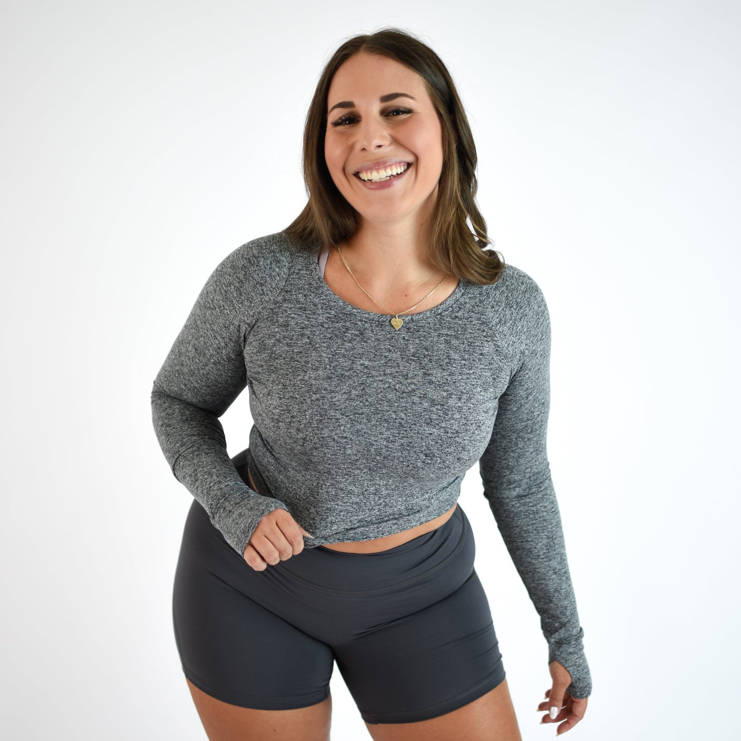 FLEO - Foundation Crop Long Sleeve - Long Sleeve - asphalt-2_63140a0a-89c8-4f93-b7b4-117bf9aa3c9f
