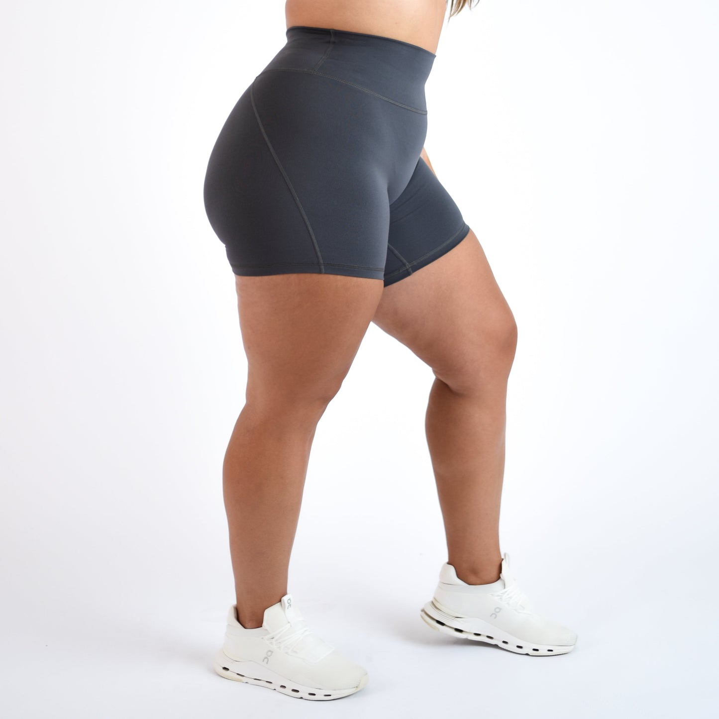 FLEO - Charge Short 5"- No Front Seam - Higher Rise - Shorts - asphalt-3_eca45797-6a14-44ab-8575-28453ef97503