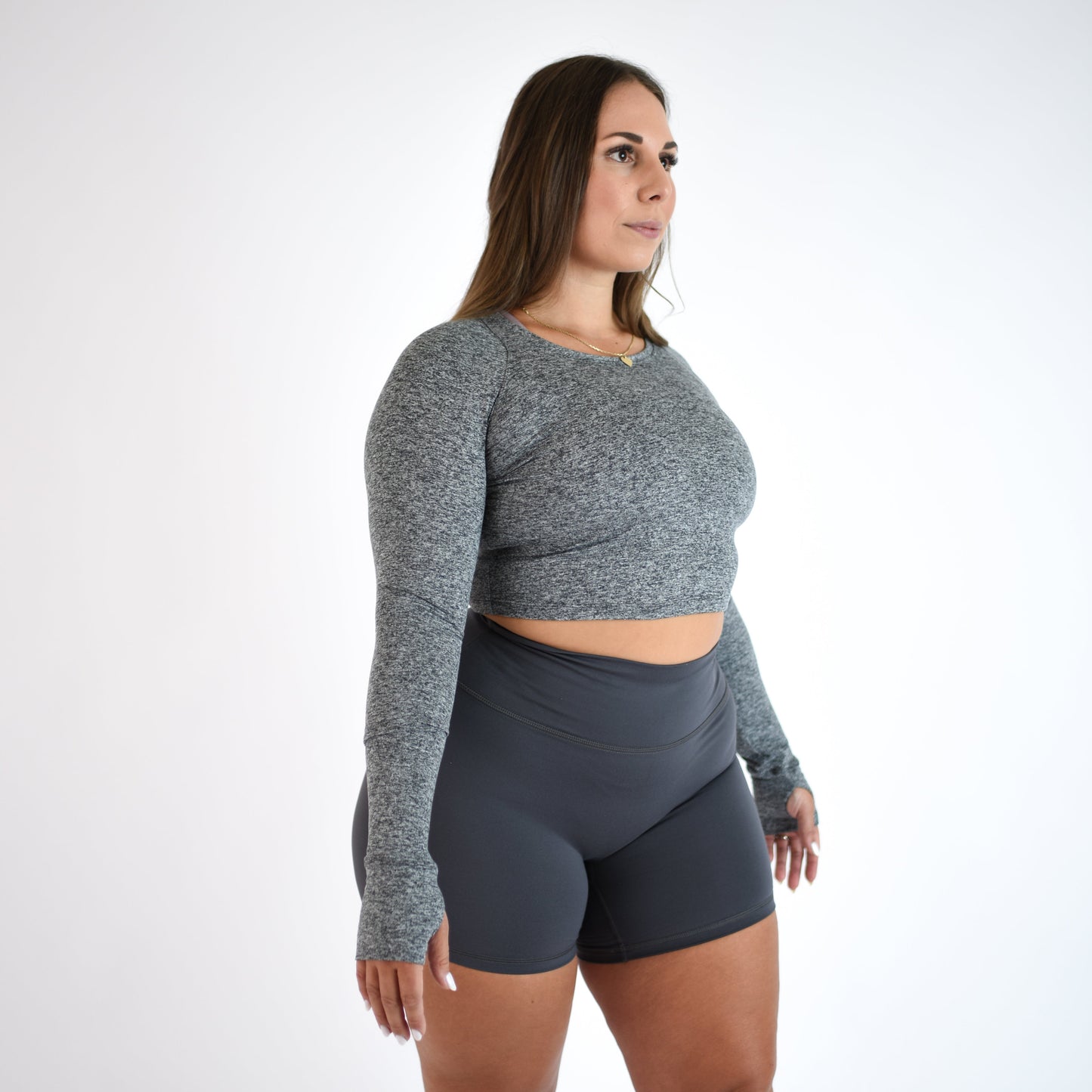 FLEO - Foundation Crop Long Sleeve - Long Sleeve - asphalt-4_9baaf116-d480-4592-abb0-b275b86379c1
