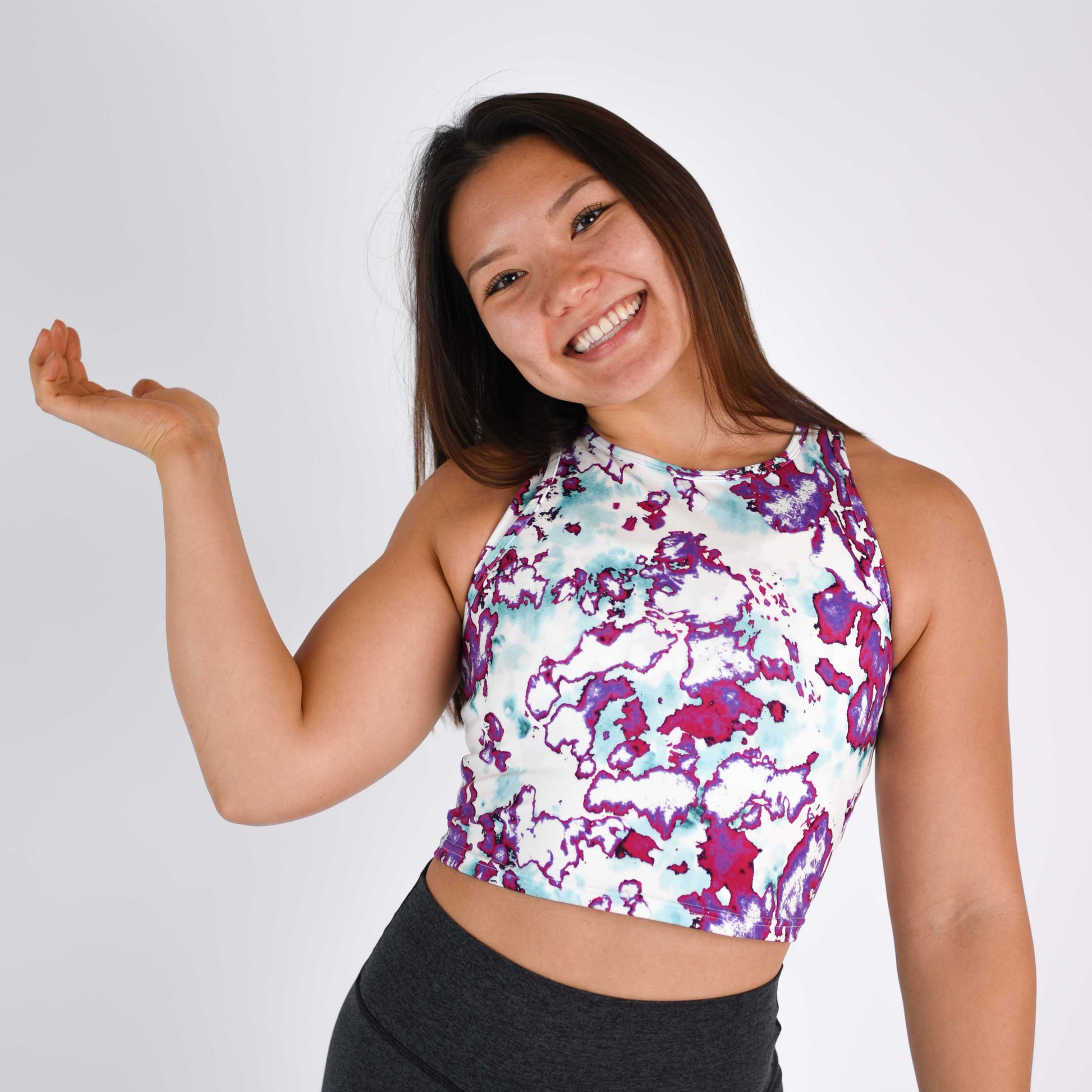 FLEO - Tempo Crop Tank - Fitted - Tank - azalea-2