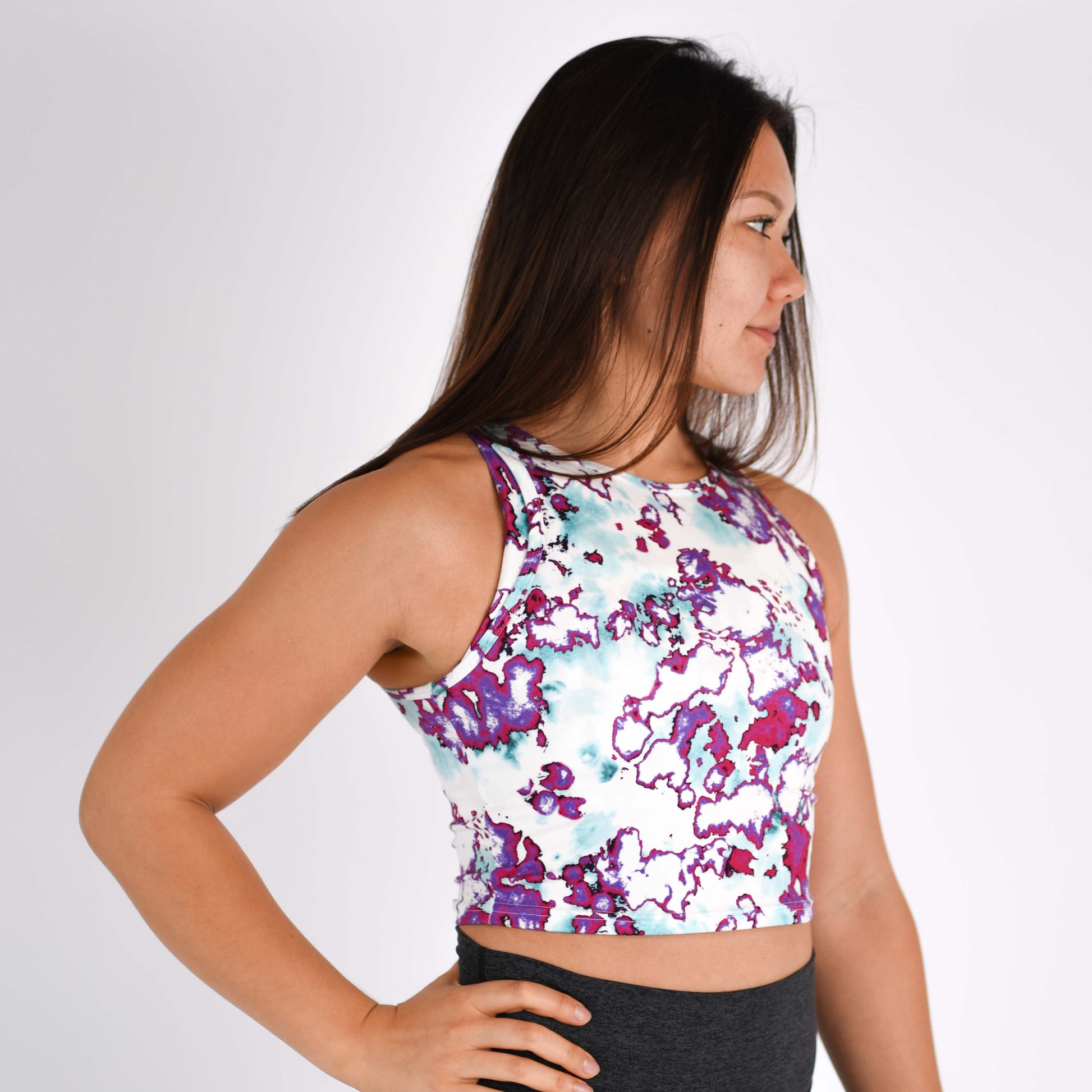FLEO - Tempo Crop Tank - Fitted - Tank - azalea-3