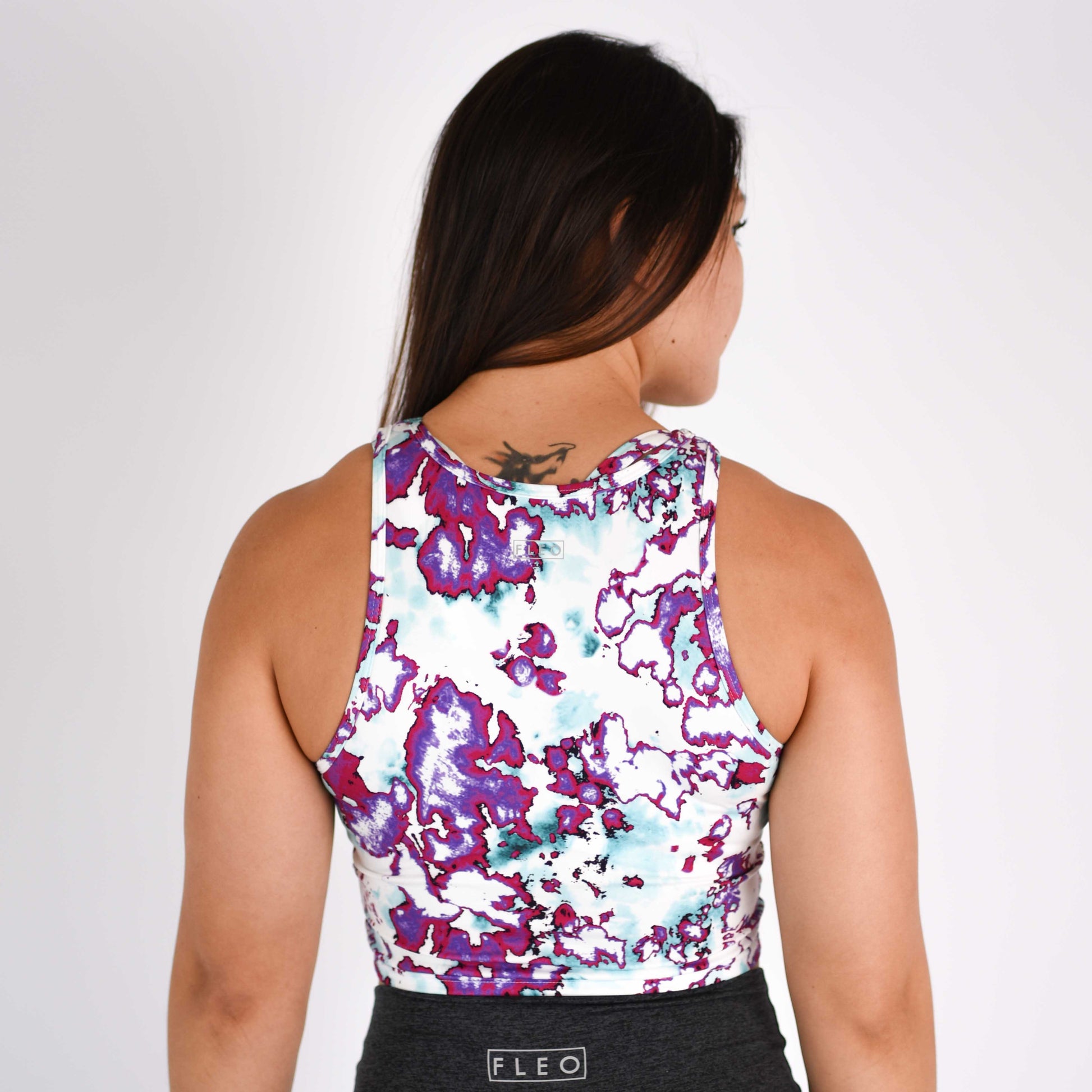 FLEO - Tempo Crop Tank - Fitted - Tank - azalea-4