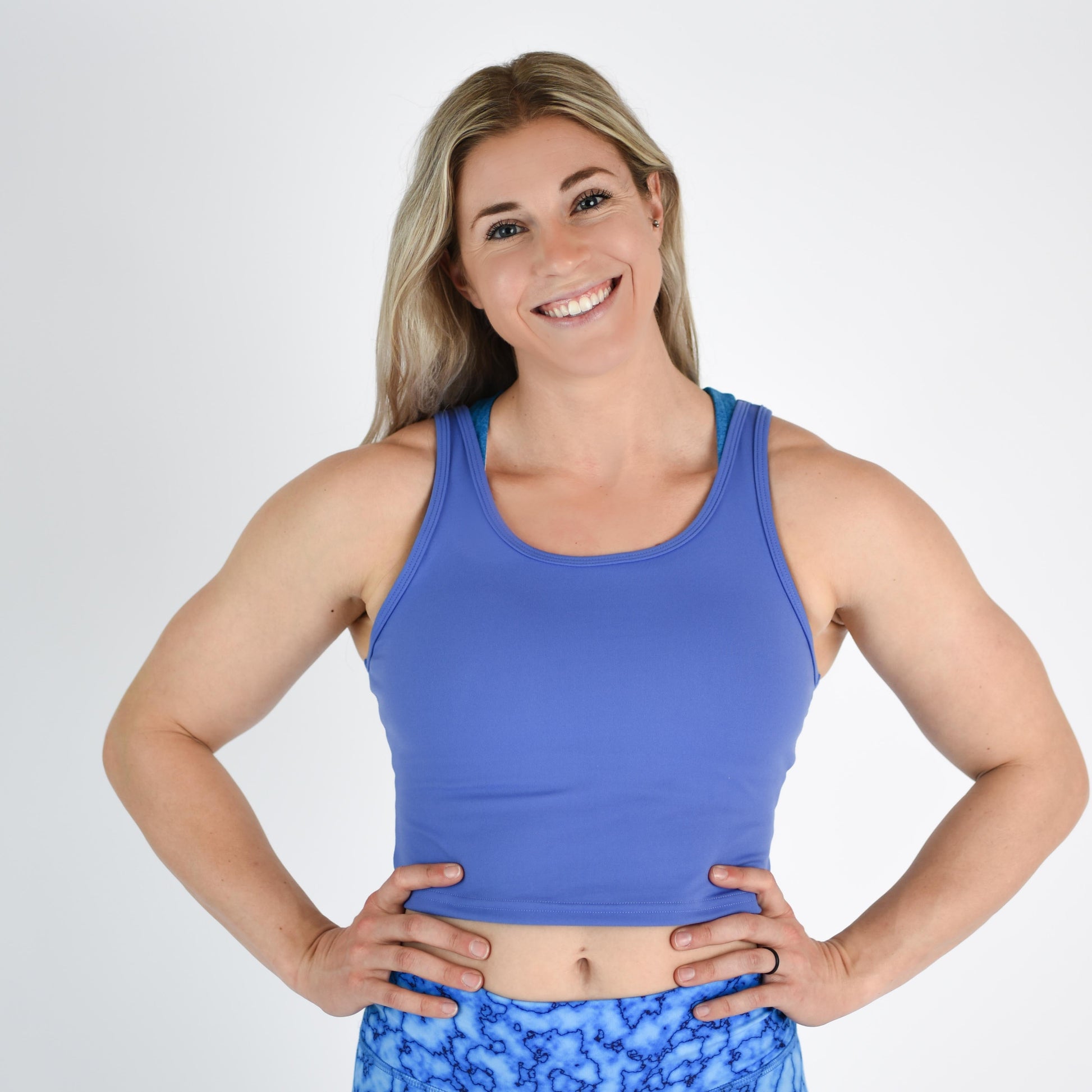 FLEO - Breeze Crop Tank - Fitted - Tank - bajablue-1