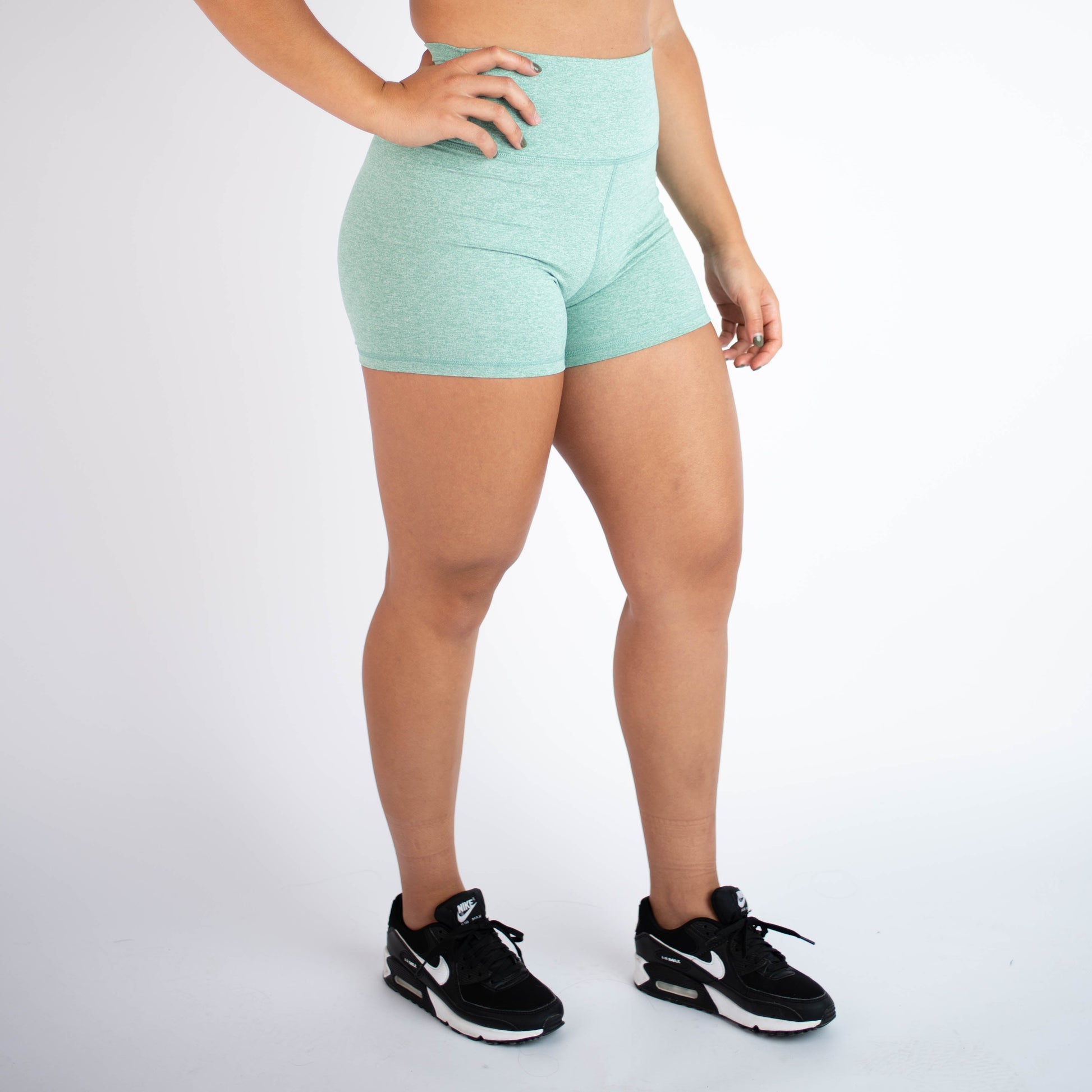 FLEO - True High Short 4" - Higher Rise - Shorts - beryl-frost-2_664a9df0-19db-4b17-81f4-bf35113a30dd