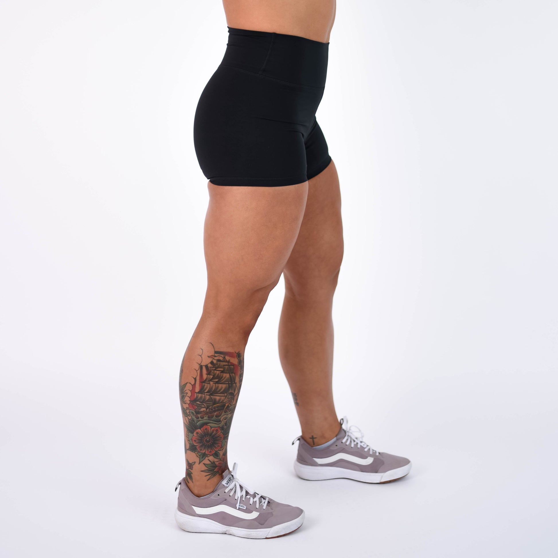 FLEO - True High Short 4" - Higher Rise - Shorts - black-3_b0629205-11e8-4962-b91a-a535b22c377b
