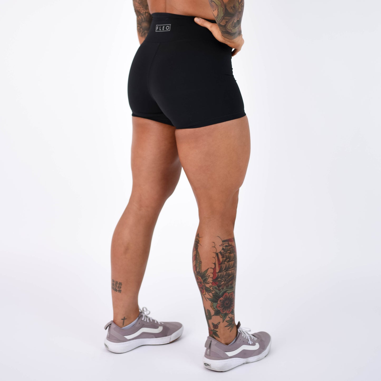 FLEO - True High Short 4" - Higher Rise - Shorts - black-4_772c31f1-aa0f-487c-9868-03ab08fb90fa