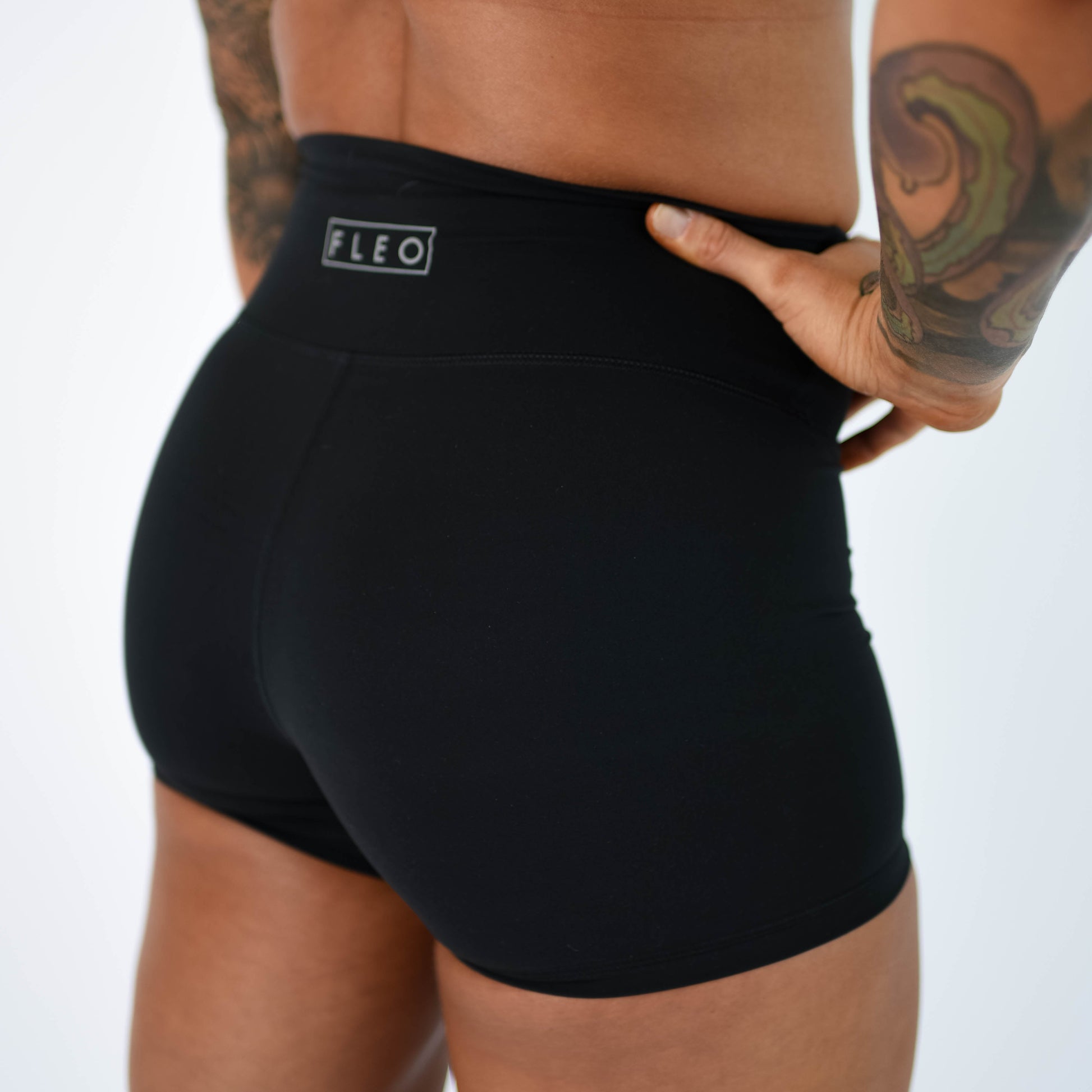 FLEO - True High Short 4" - Higher Rise - Shorts - black-5_3f543236-ee98-4574-b7d1-7e550c4ae646