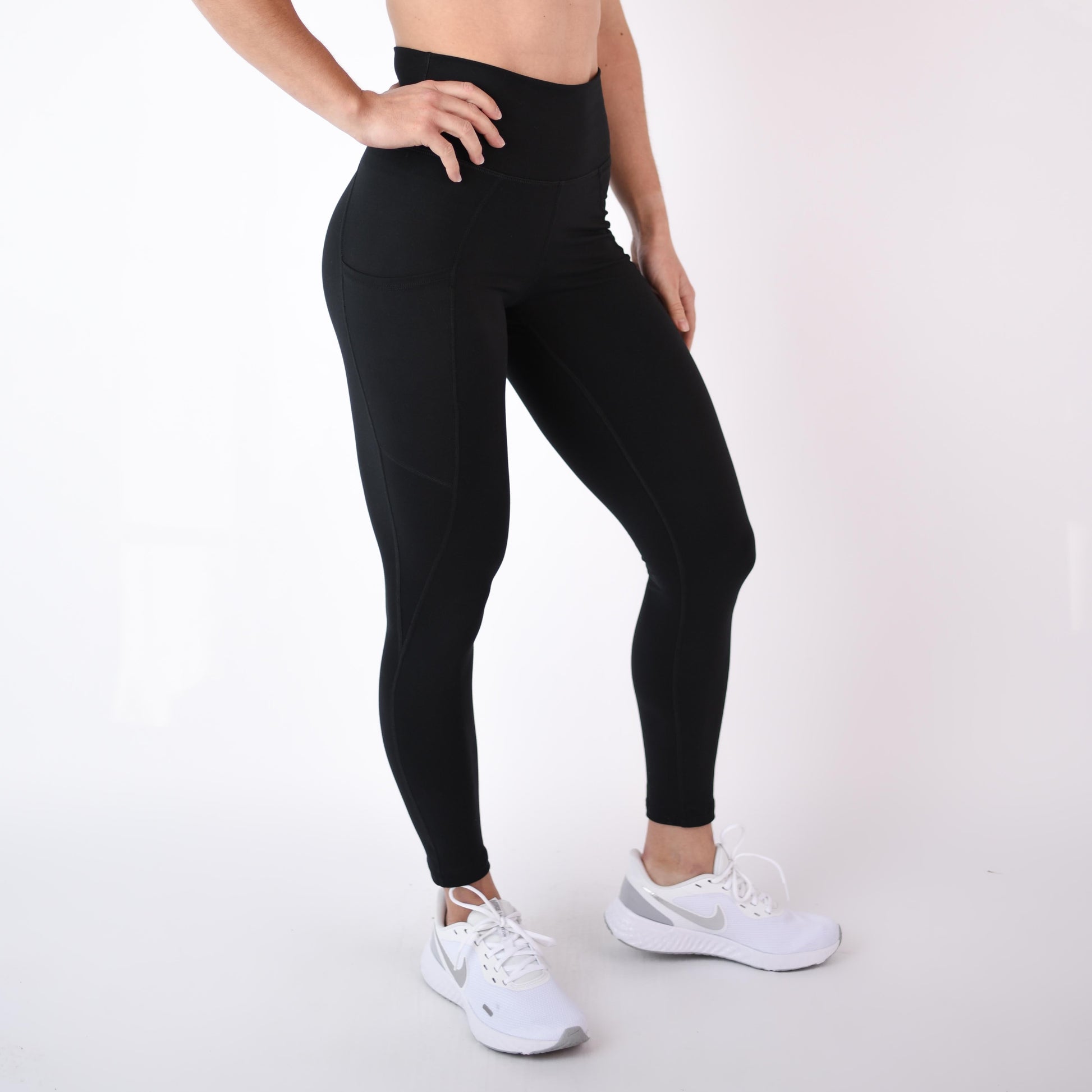 FLEO - Reverie Pocket Leggings 25" - High Rise - Leggings - black-8_1b4b5b7e-66a5-44b3-9971-6d10596bc526