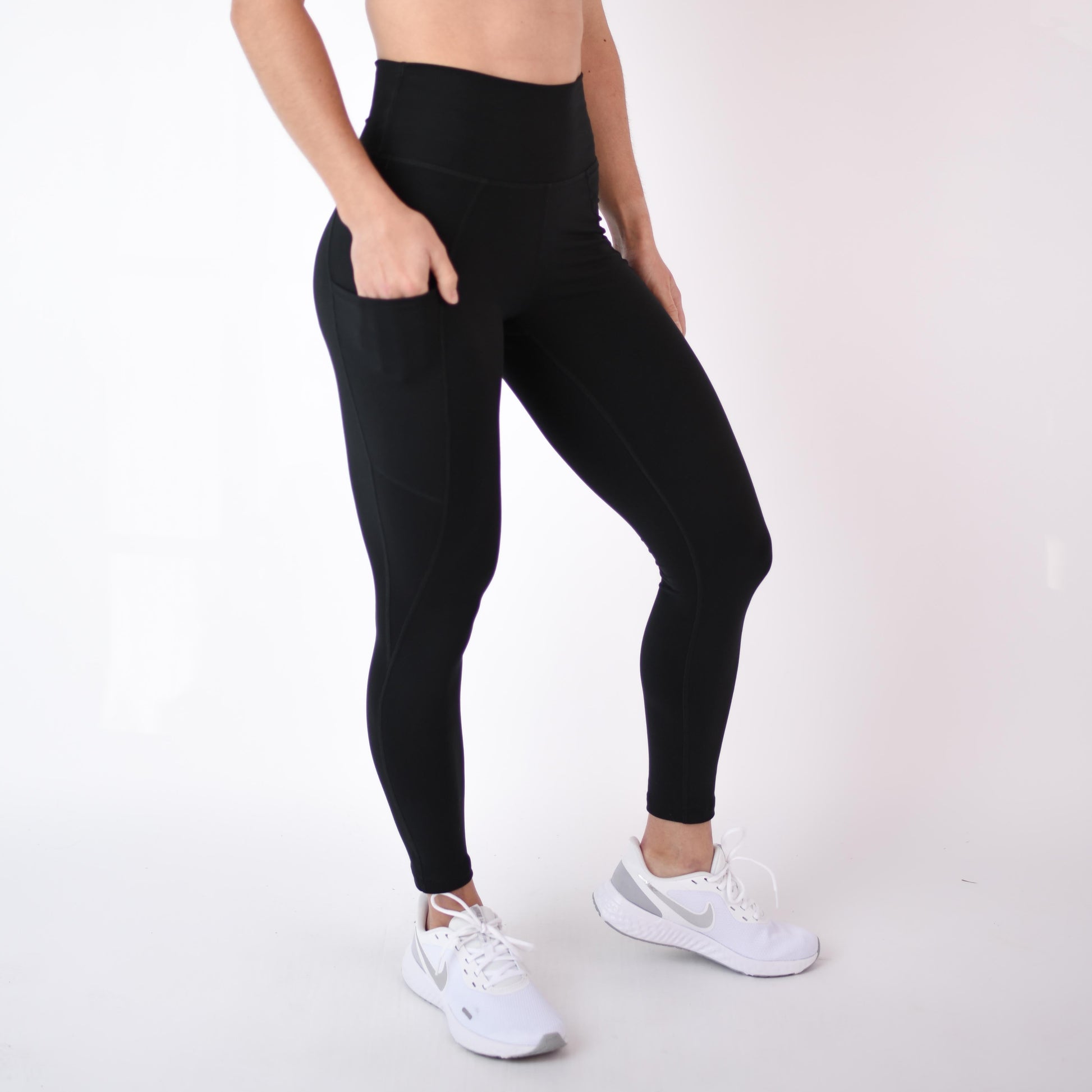 FLEO - Reverie Pocket Leggings 25" - High Rise - Leggings - black-9_4c068185-efce-44f7-94e2-f20afba40041