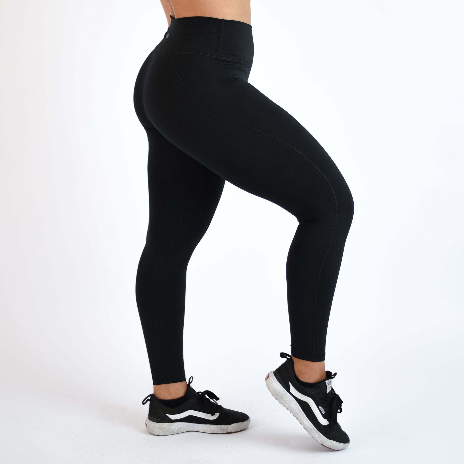 FLEO - Charge Leggings 25" - No Front Seam - Higher Rise - Leggings - black-charge-leggings-3