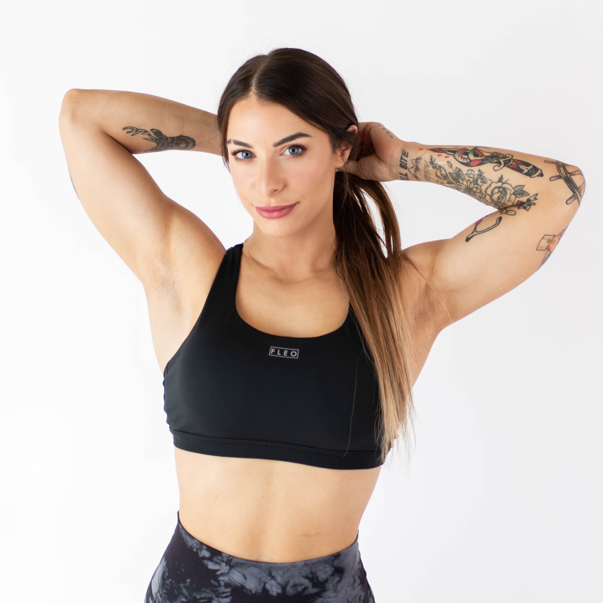 FLEO - Isla Sports Bra - Medium Support - Sports Bra - black-isla-3