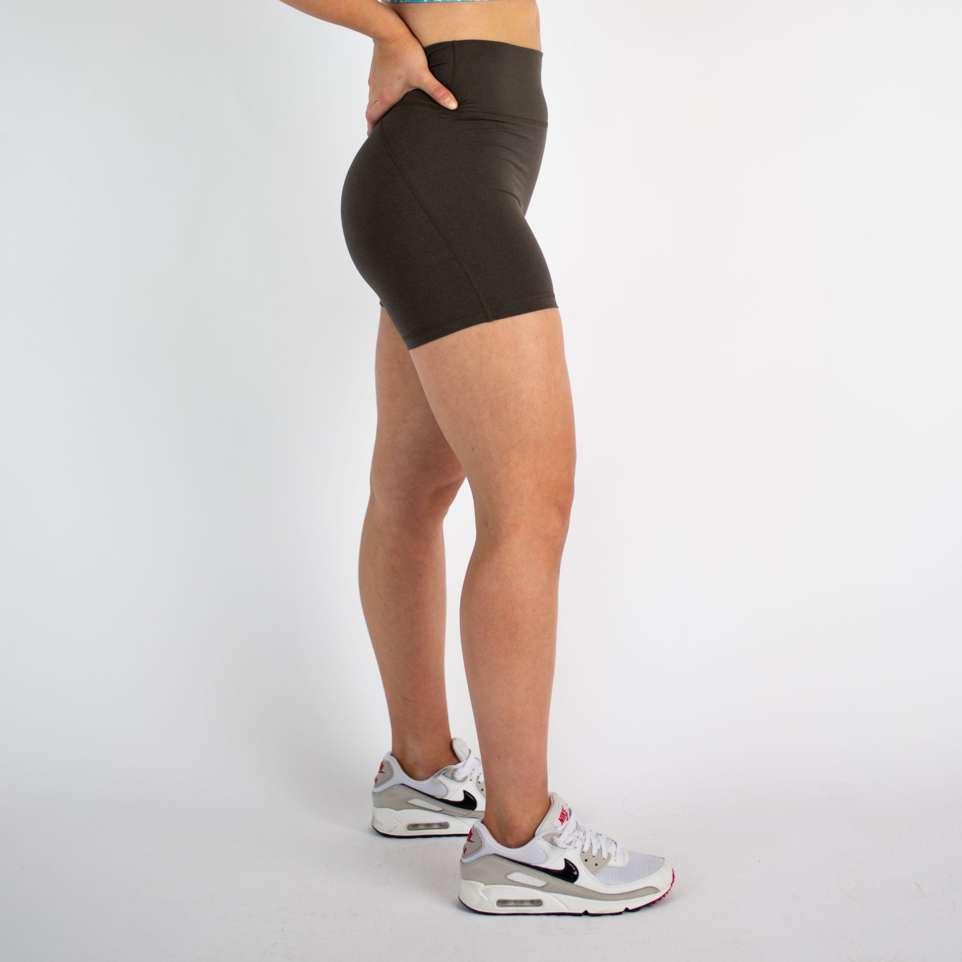 FLEO - Charge Short 5"- No Front Seam - Higher Rise - Shorts - black-olive-3