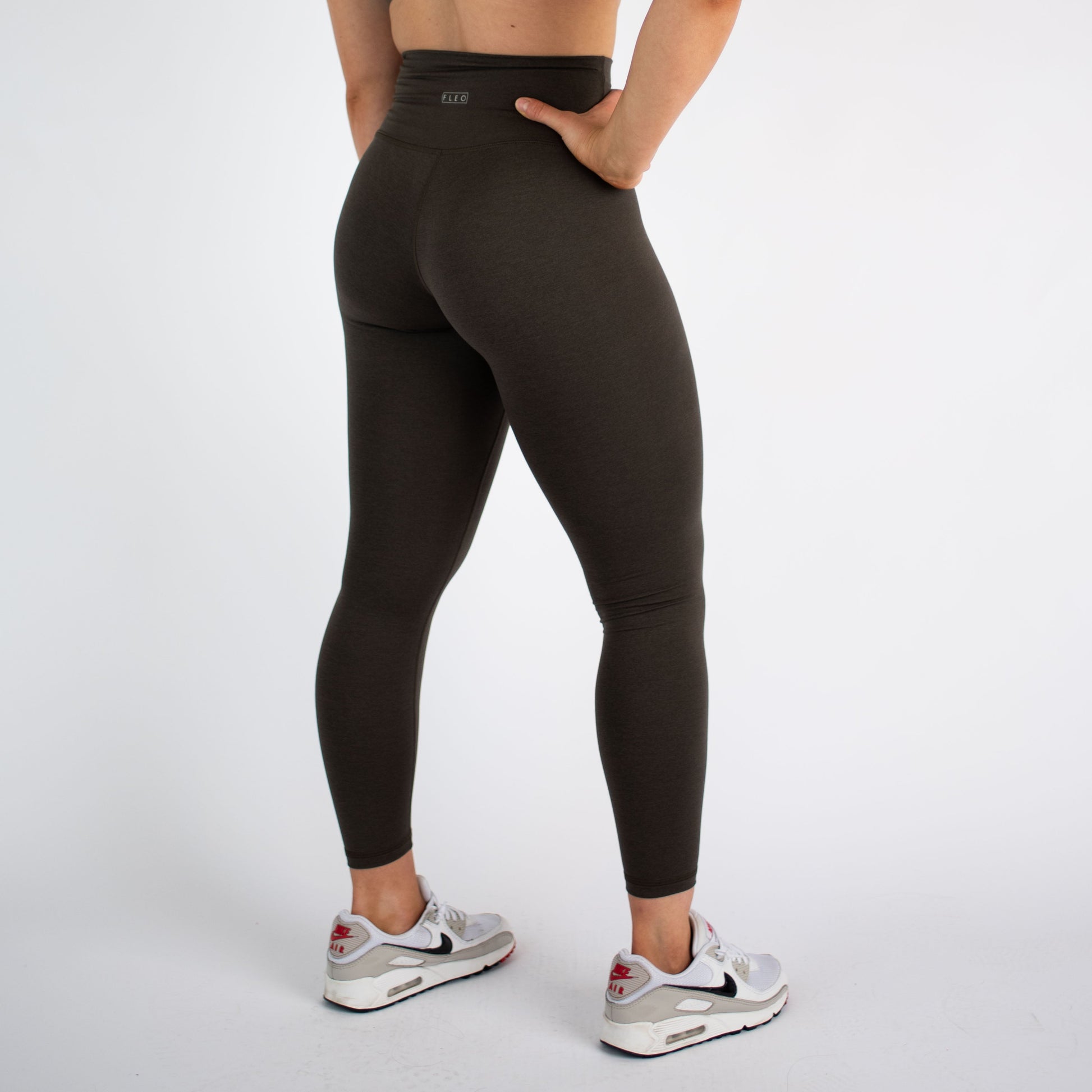 FLEO - Super High Legging - Higher Rise - Leggings - black-olive-smaller-4