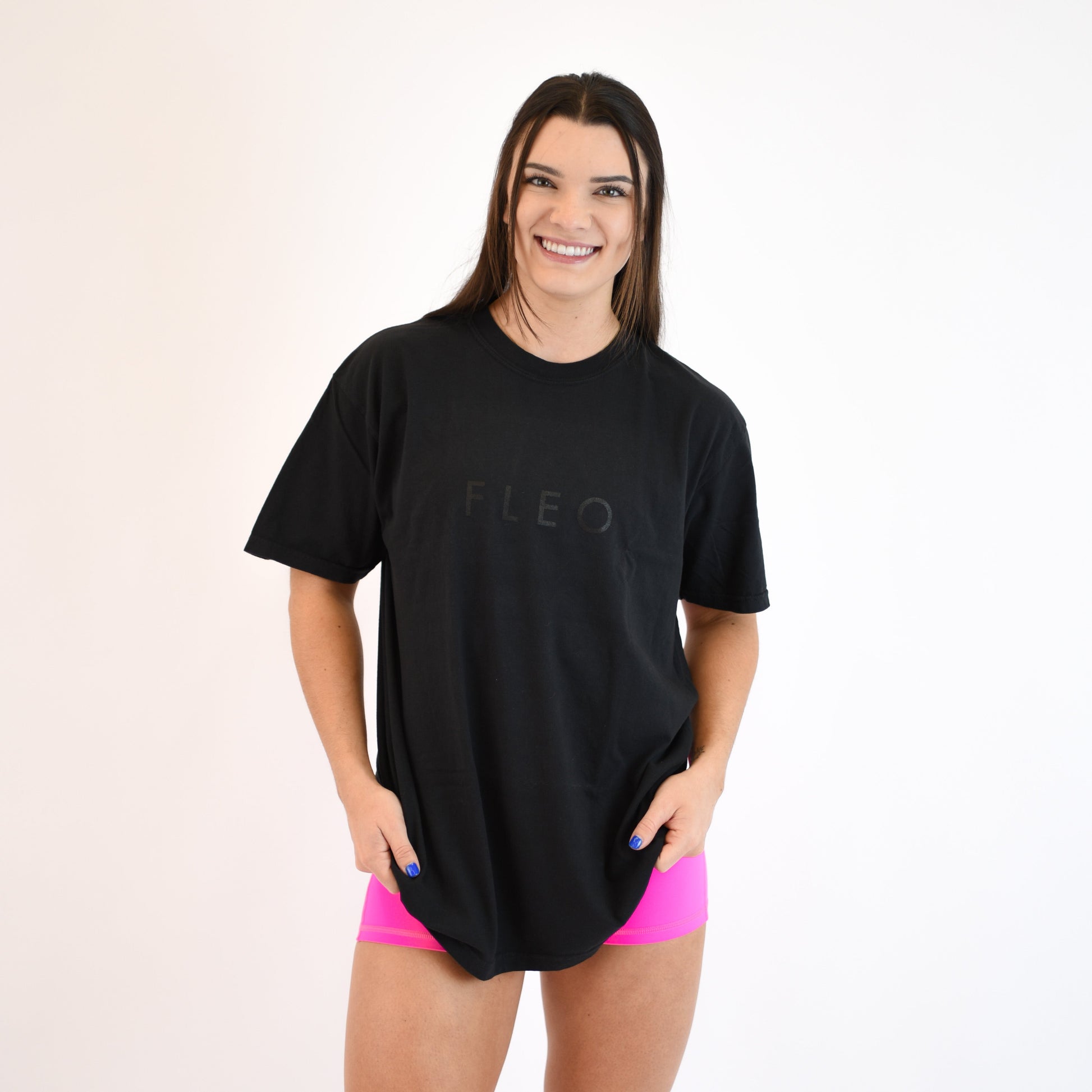 FLEO - FLEO Oversized Tee - T - blackonblack-1