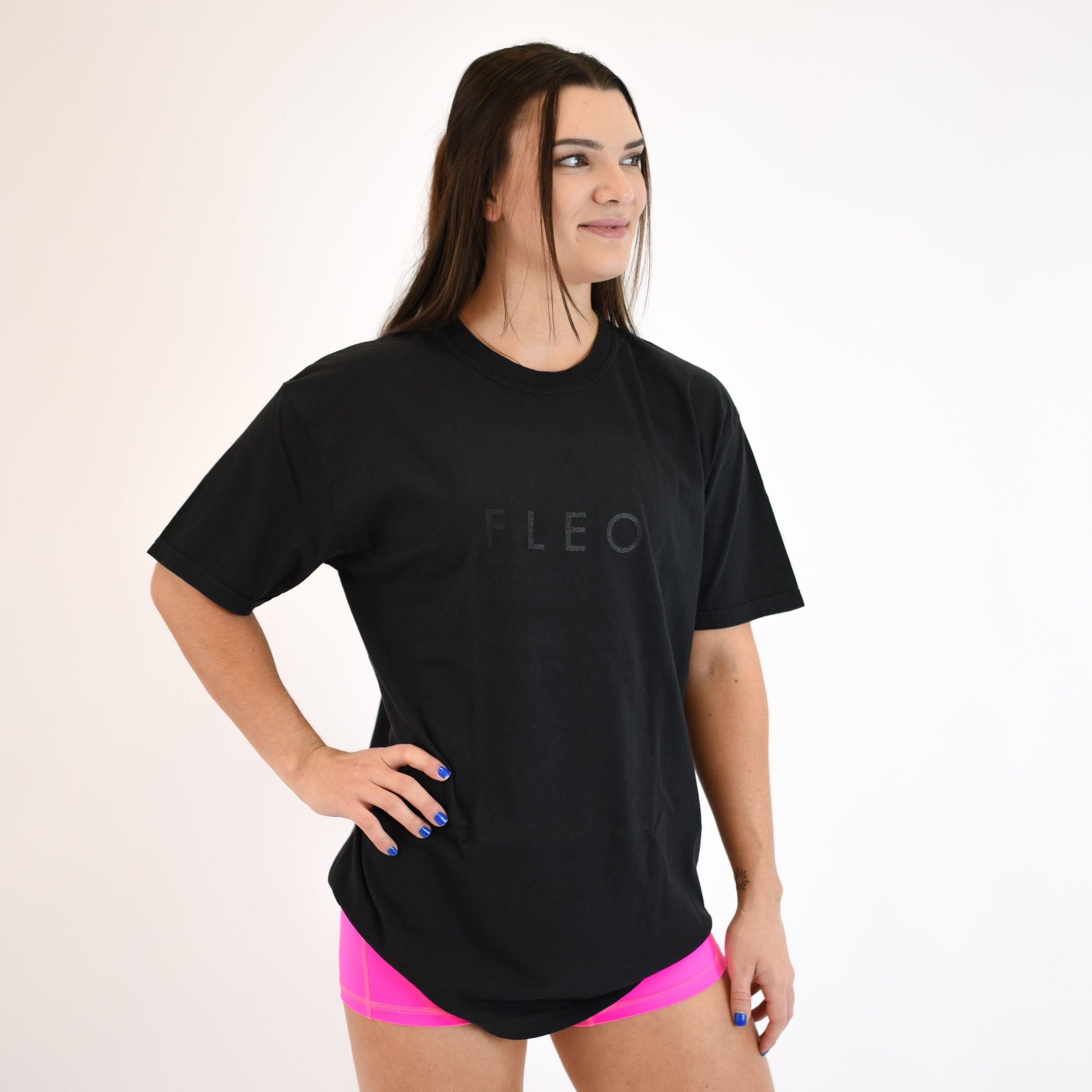 FLEO - FLEO Oversized Tee - T - blackonblack-3