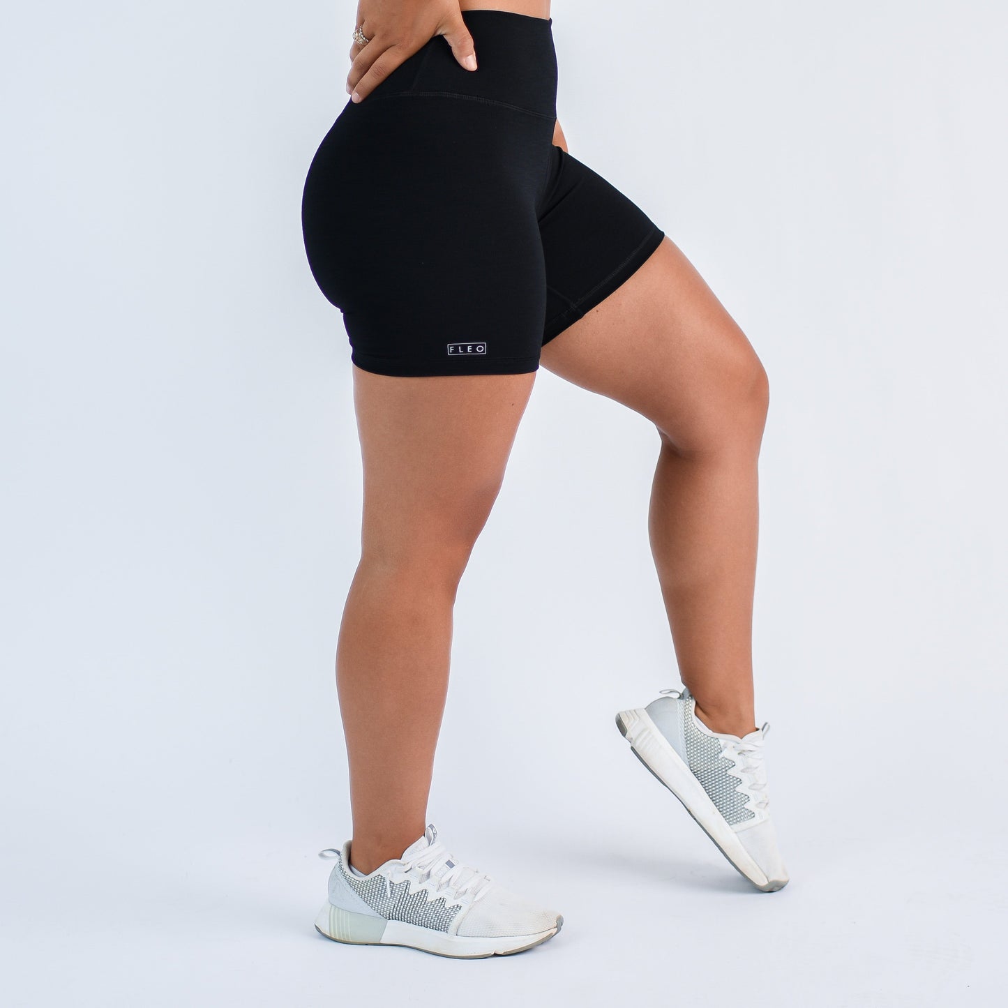 FLEO - Go Go Short 5" - High Rise - Shorts - blackribgogo-3