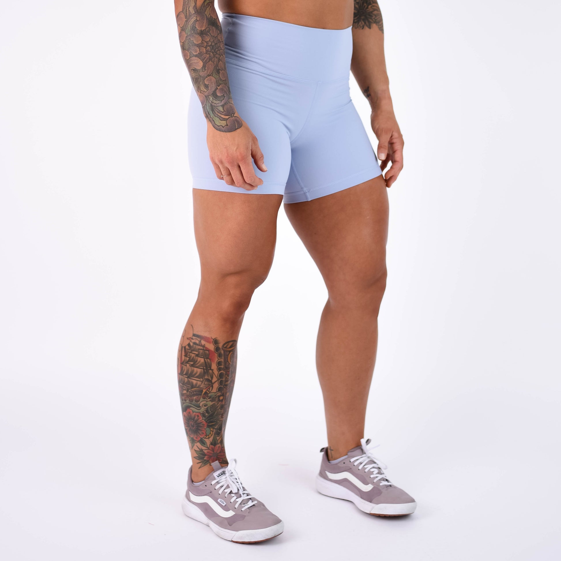 FLEO - Biker Short 6" - High Rise - Shorts - blue-heron-2