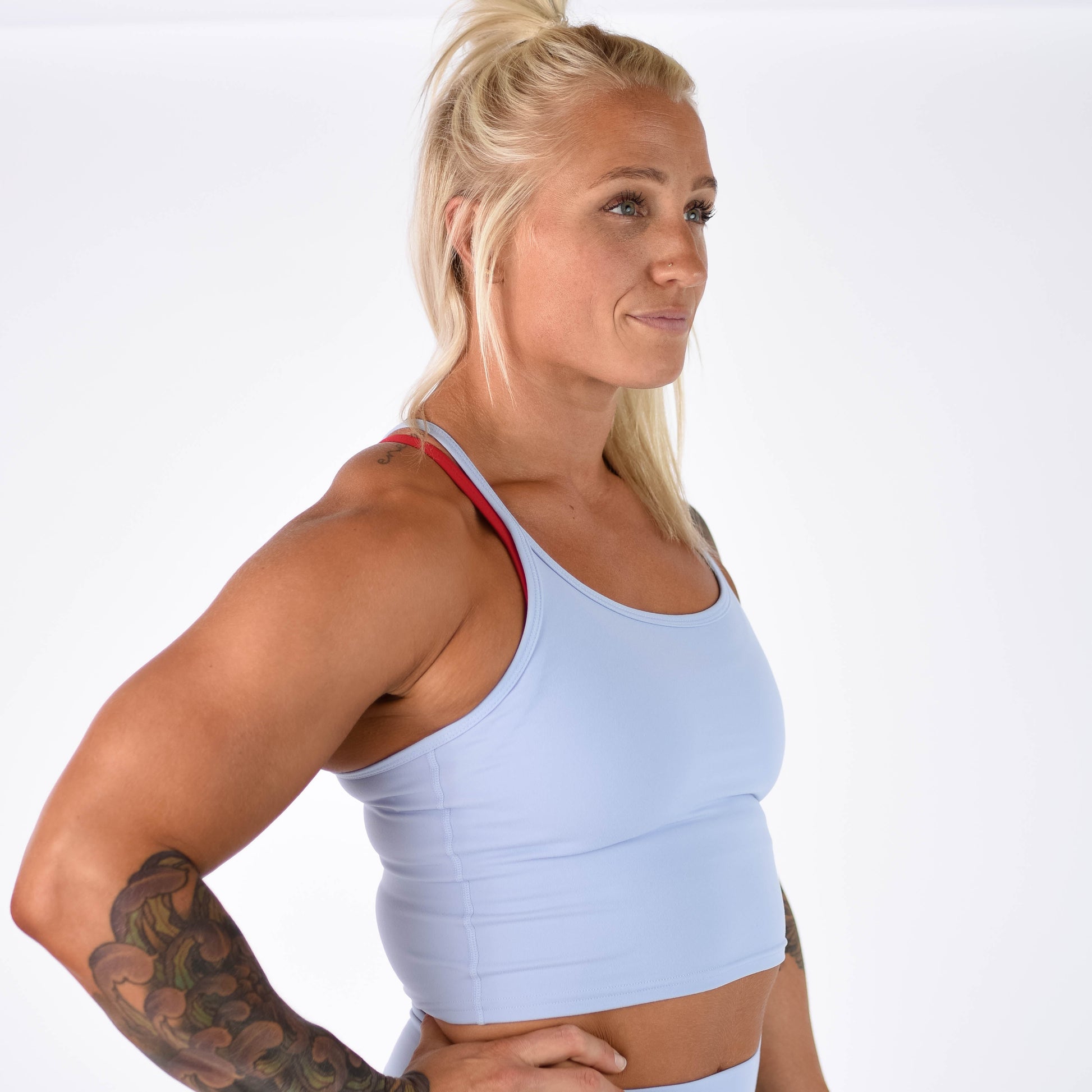 FLEO - Switch Up Crop Tank - Fitted - Tank - blue-heron-3_d655b07e-c9a5-4808-b5bd-770448acc979