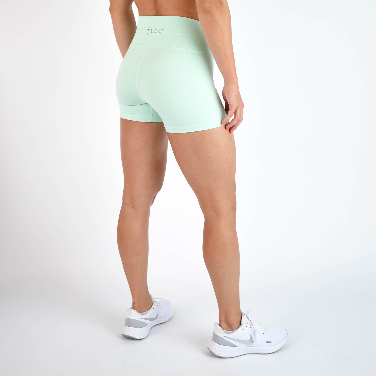 FLEO - V Waistband Short 3.5" - High Rise - Shorts - brook-green-4_d6d83941-f3cf-443c-9b61-5a684d61136d