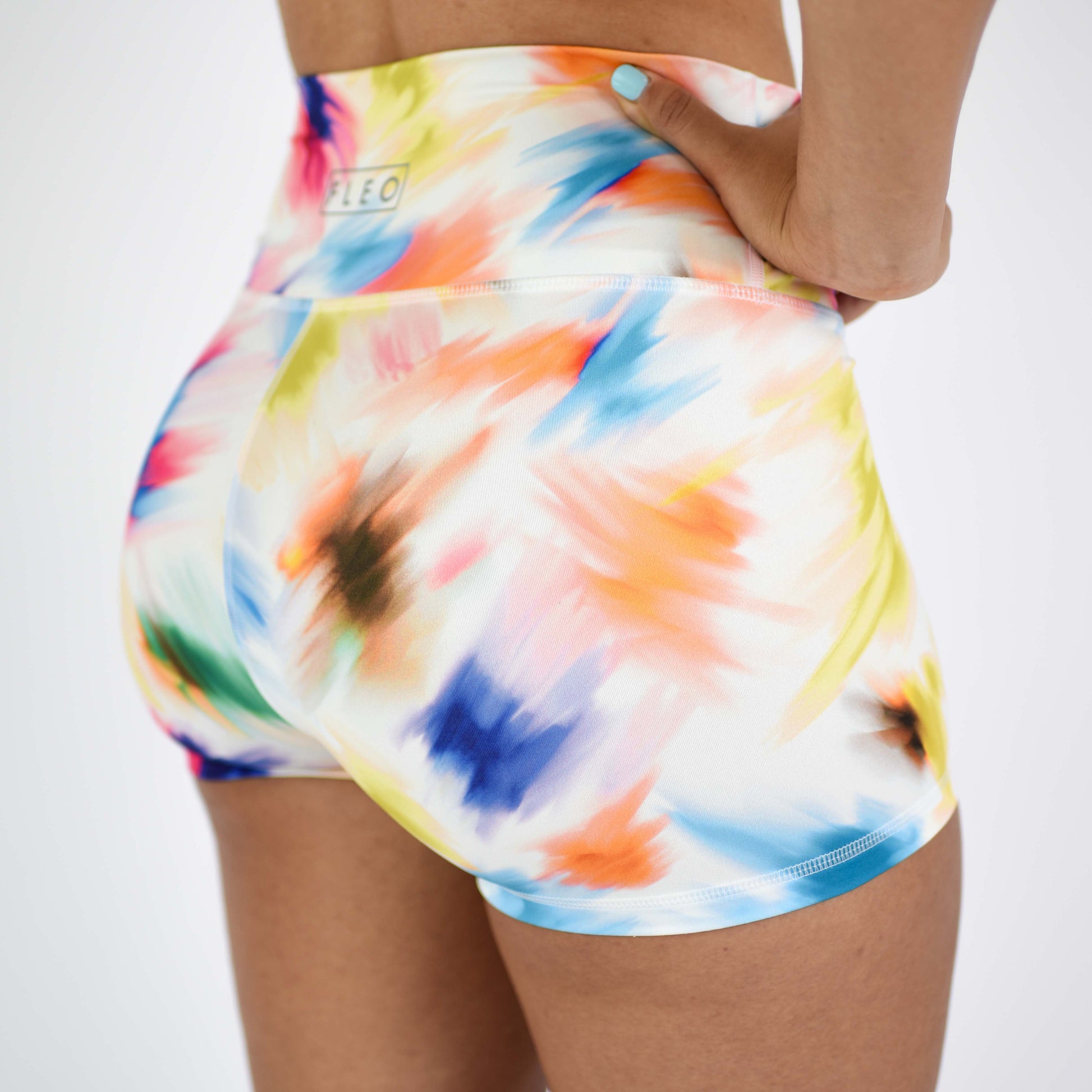 FLEO - True High Original Short 2.5" - Higher Rise - Shorts - brush-stroke-11