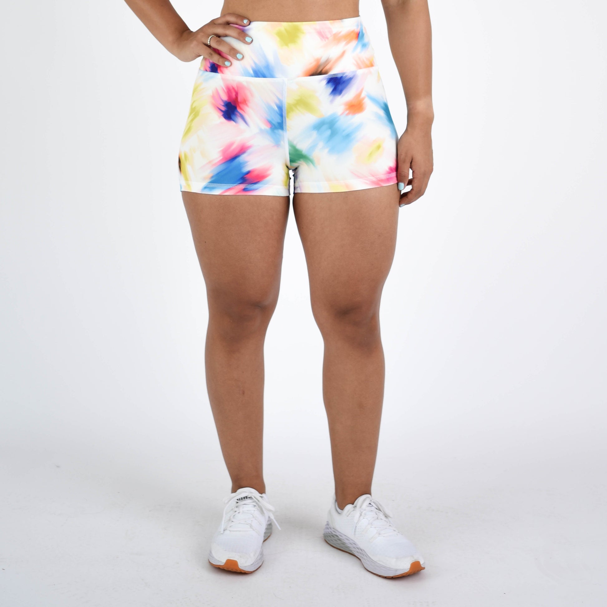 FLEO - True High Original Short 2.5" - Higher Rise - Shorts - brush-stroke-7