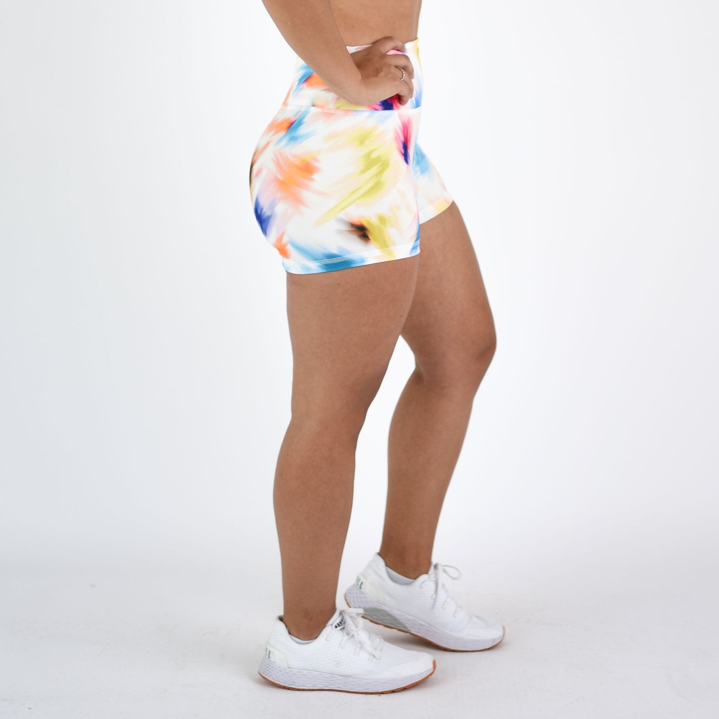 FLEO - True High Original Short 2.5" - Higher Rise - Shorts - brush-stroke-9