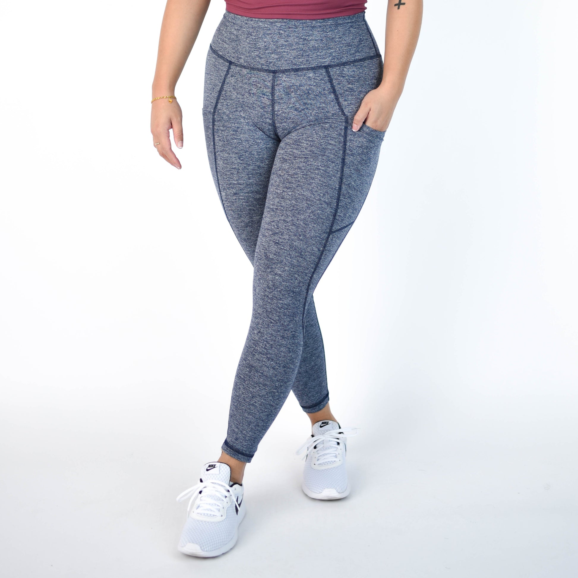 FLEO - Reverie Pocket Leggings 25" - High Rise - Leggings - carbon-1_35f8f450-a086-4a8f-899d-d2e4c6115f67