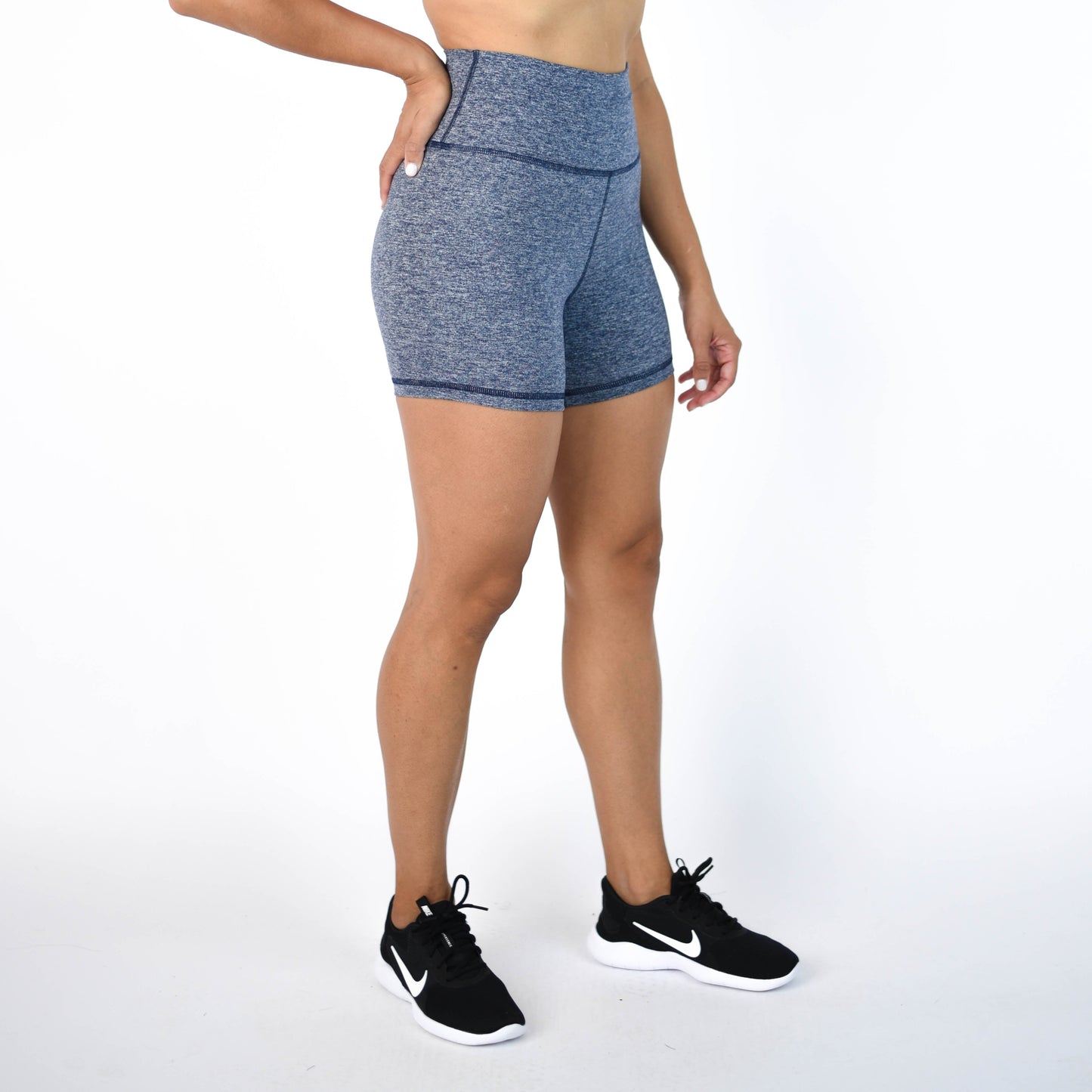 FLEO - True High Short 4" - Higher Rise - Shorts - carbon-2