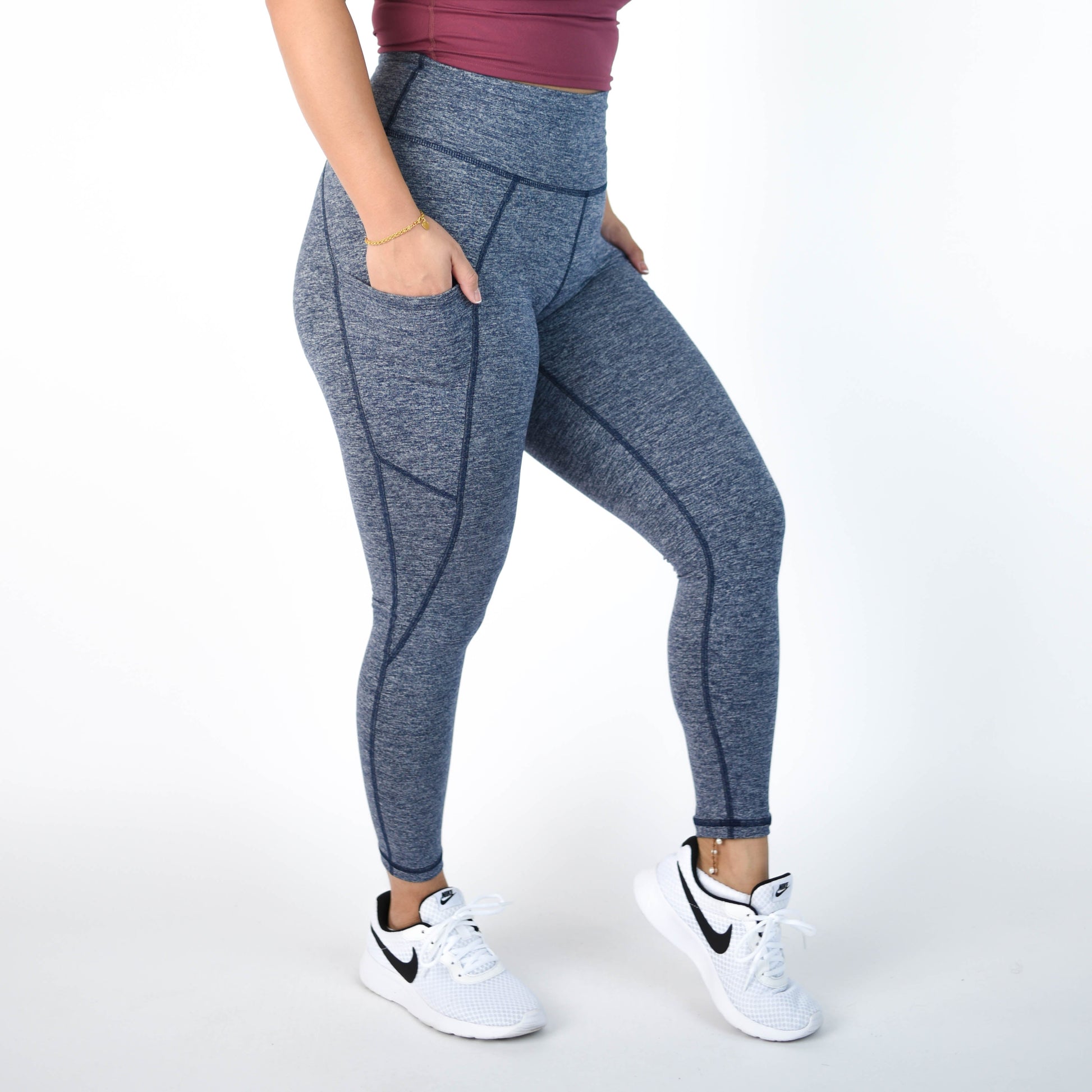 FLEO - Reverie Pocket Leggings 25" - High Rise - Leggings - carbon-2_473493e6-cd2a-49f6-a3cf-439a1640ab42