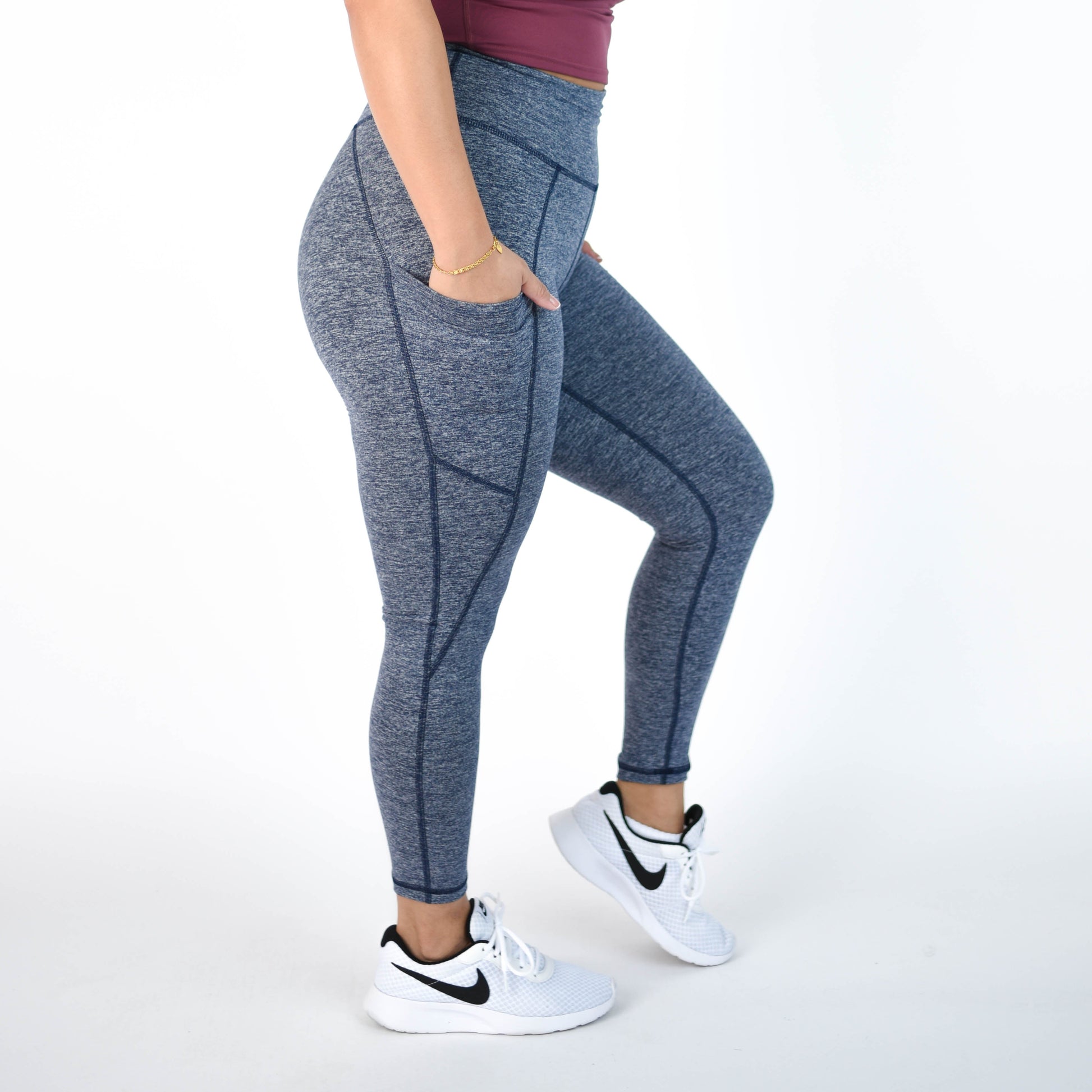 FLEO - Reverie Pocket Leggings 25" - High Rise - Leggings - carbon-3_95c82104-f1cc-44b8-bb62-a37420c721e3