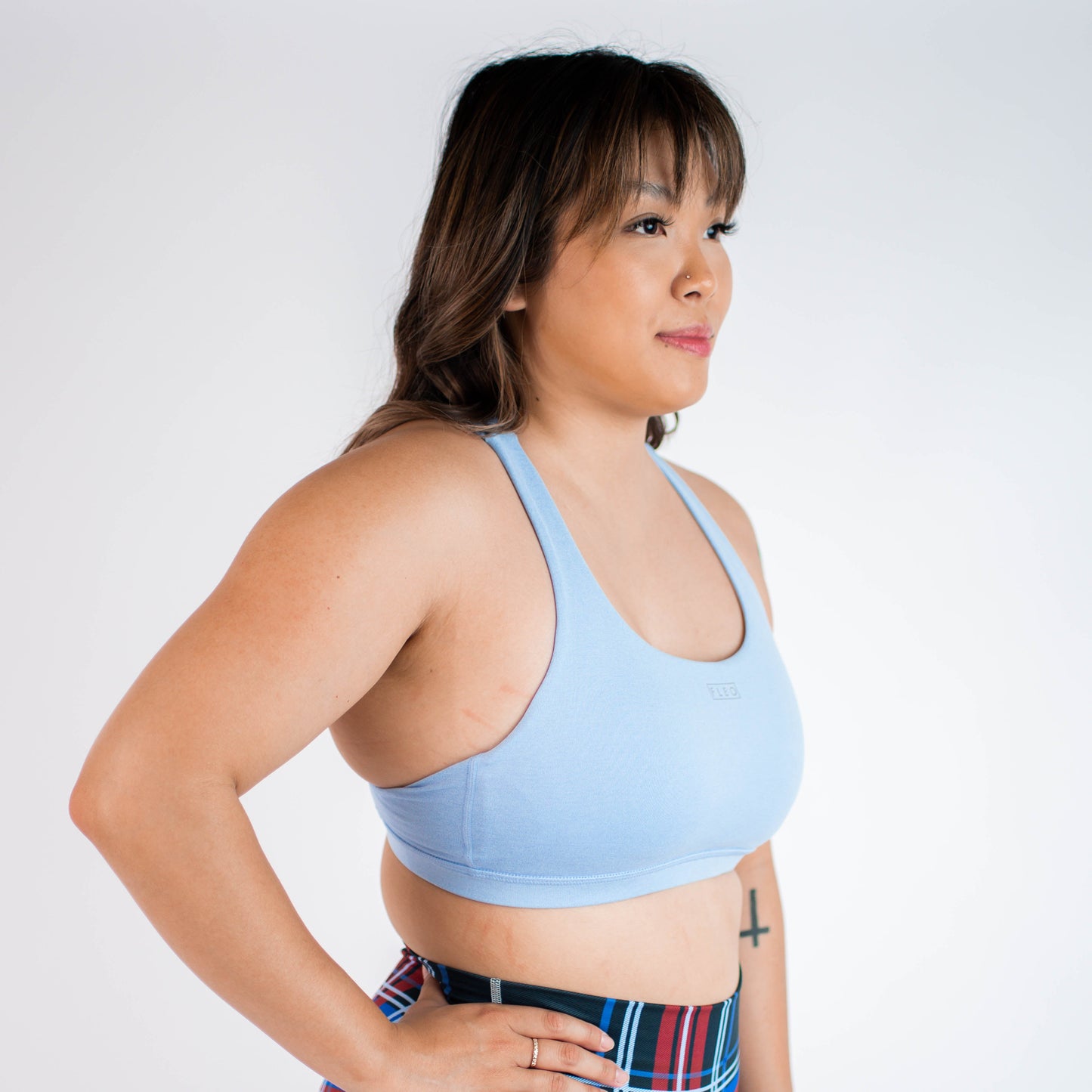 FLEO - Isla Sports Bra - Medium Support - Sports Bra - chambray-sky-9