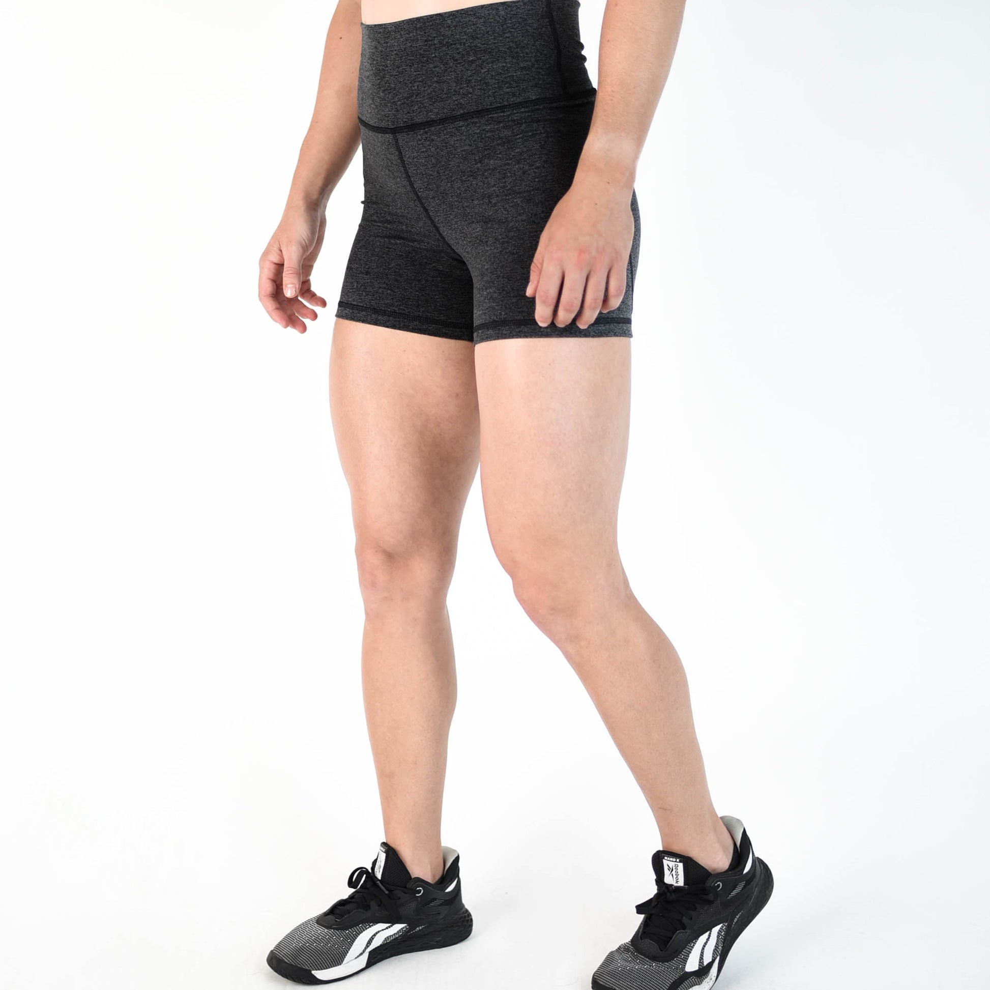 FLEO - True High Contour Short 4" - Higher Rise - Shorts - charcoal-2