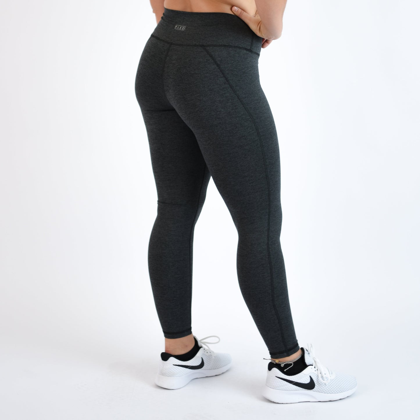 FLEO - Charge Leggings 25" - No Front Seam - Higher Rise - Leggings - charcoal-4