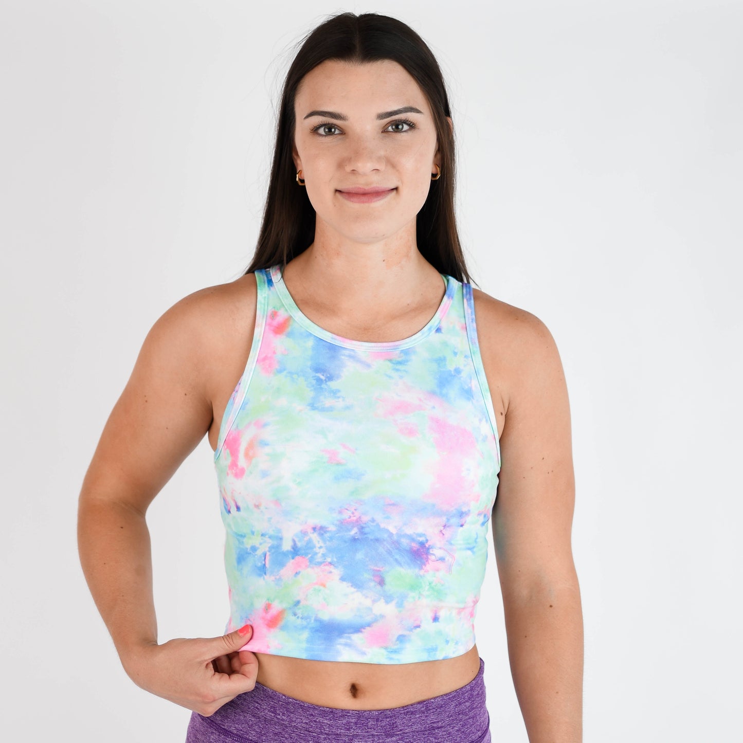 FLEO - Tempo Crop Tank - Fitted - Tank - cloudwish-1_33087065-ea7f-4d53-aed5-1f68980a215e