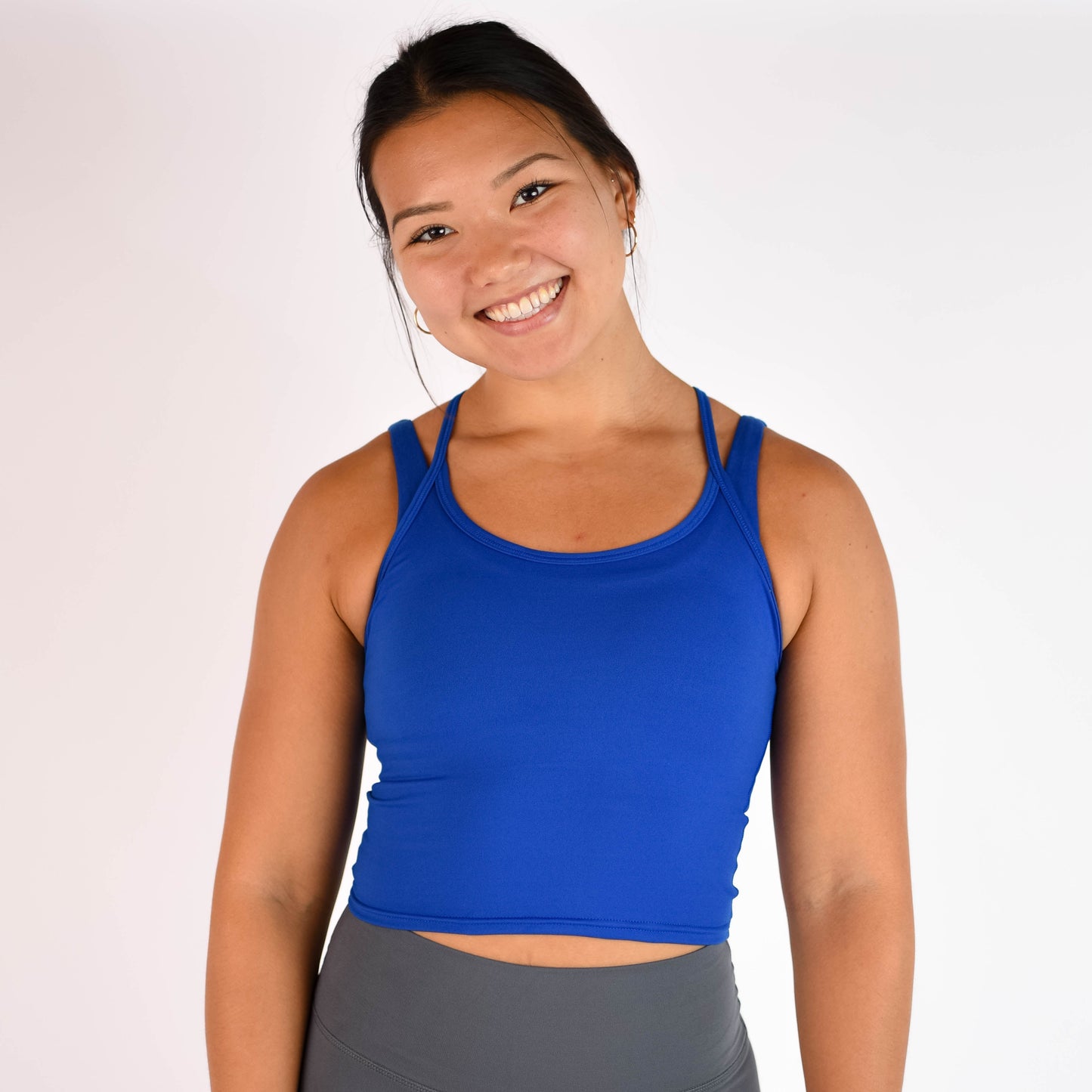 FLEO - Switch Up Crop Tank - Fitted - Tank - cobalt-1_219d82fe-550b-4836-9dfb-40d9836f020e