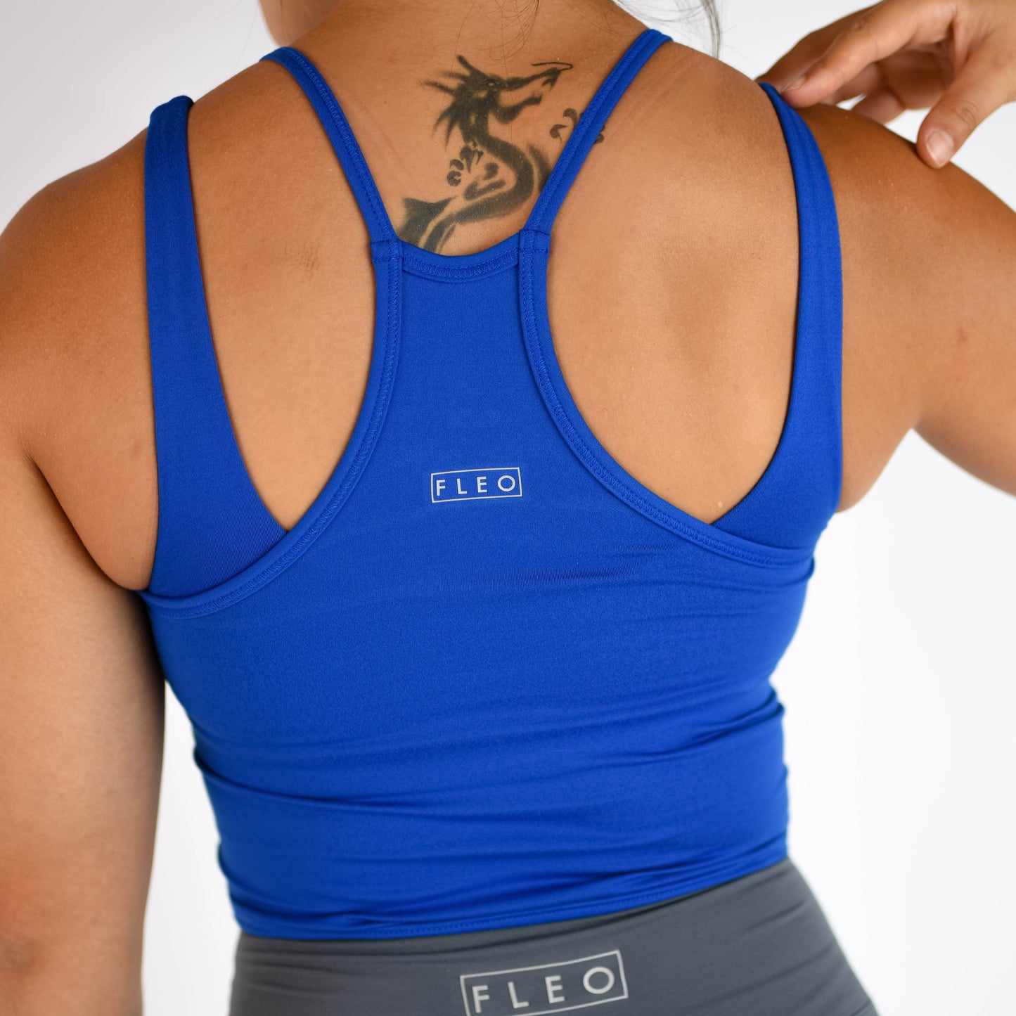 FLEO - Switch Up Crop Tank - Fitted - Tank - cobalt-5_2c4a01bf-7ffa-4fbf-ad1f-62070083e4cb