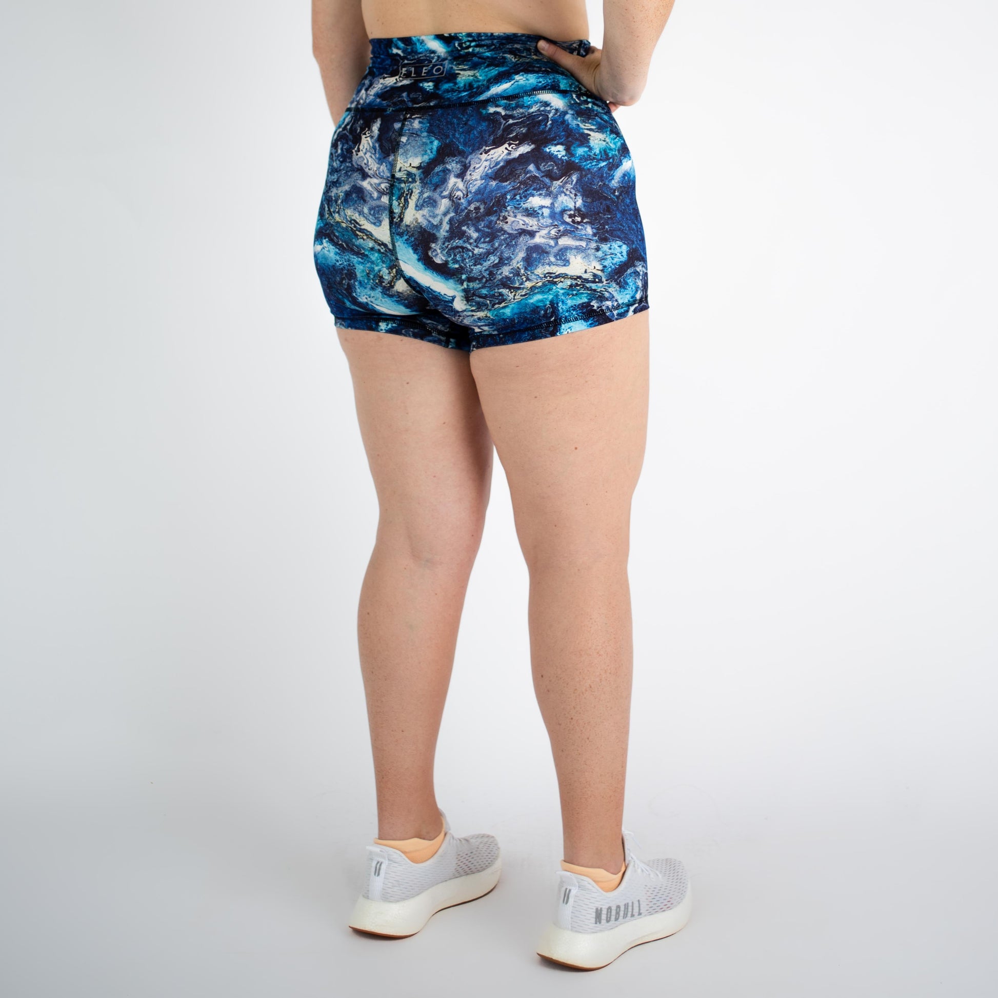 FLEO - True High Short 4" - Higher Rise - Shorts - cobalt-marble-4