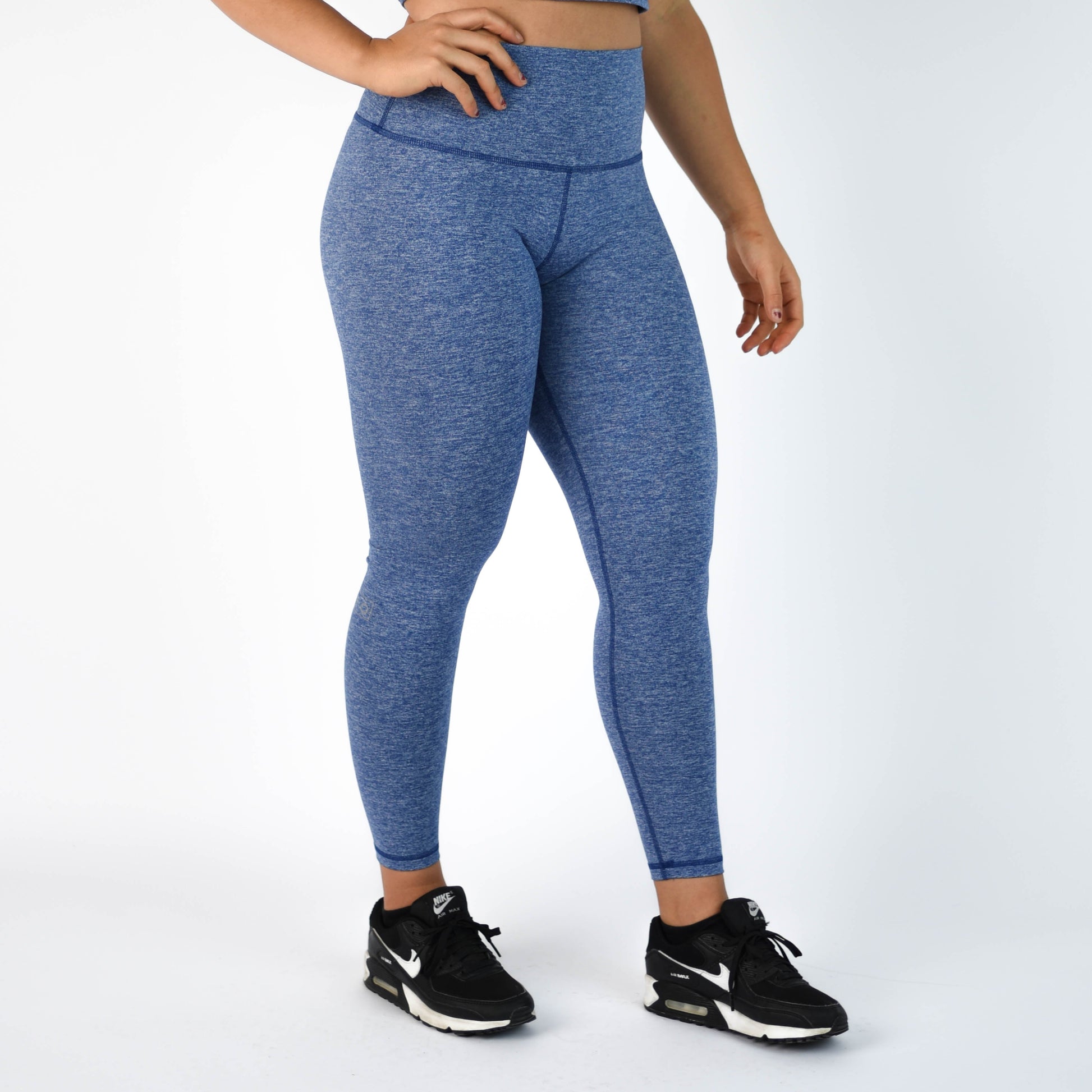 FLEO - El Toro Leggings 28" - High Rise - Leggings - cobalt-white-2_360808d5-5d82-43ee-9e25-e7df109cf34e