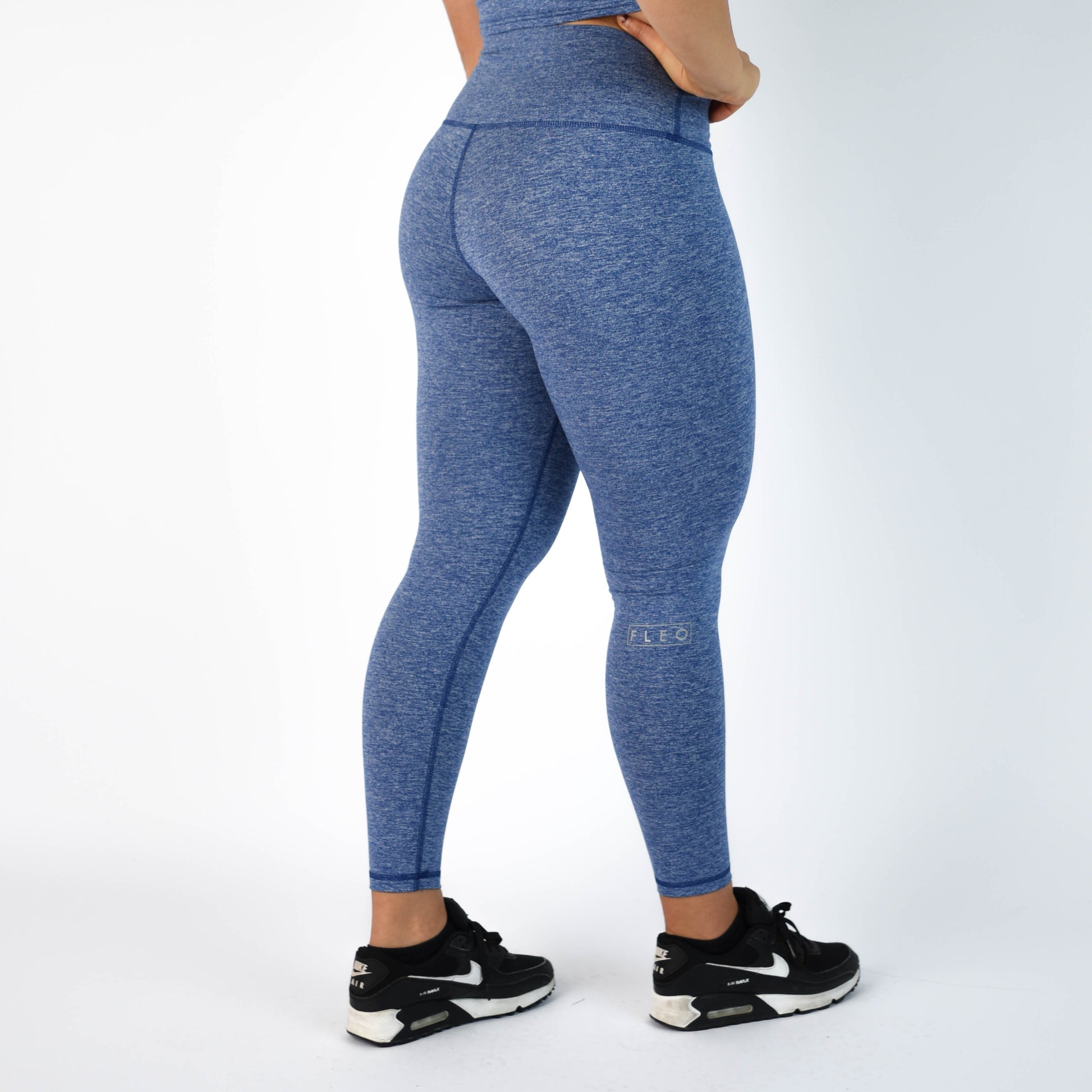 FLEO - El Toro Leggings 28" - High Rise - Leggings - cobalt-white-4_589ccc72-9a7e-4f08-a7c2-6df25893afb3