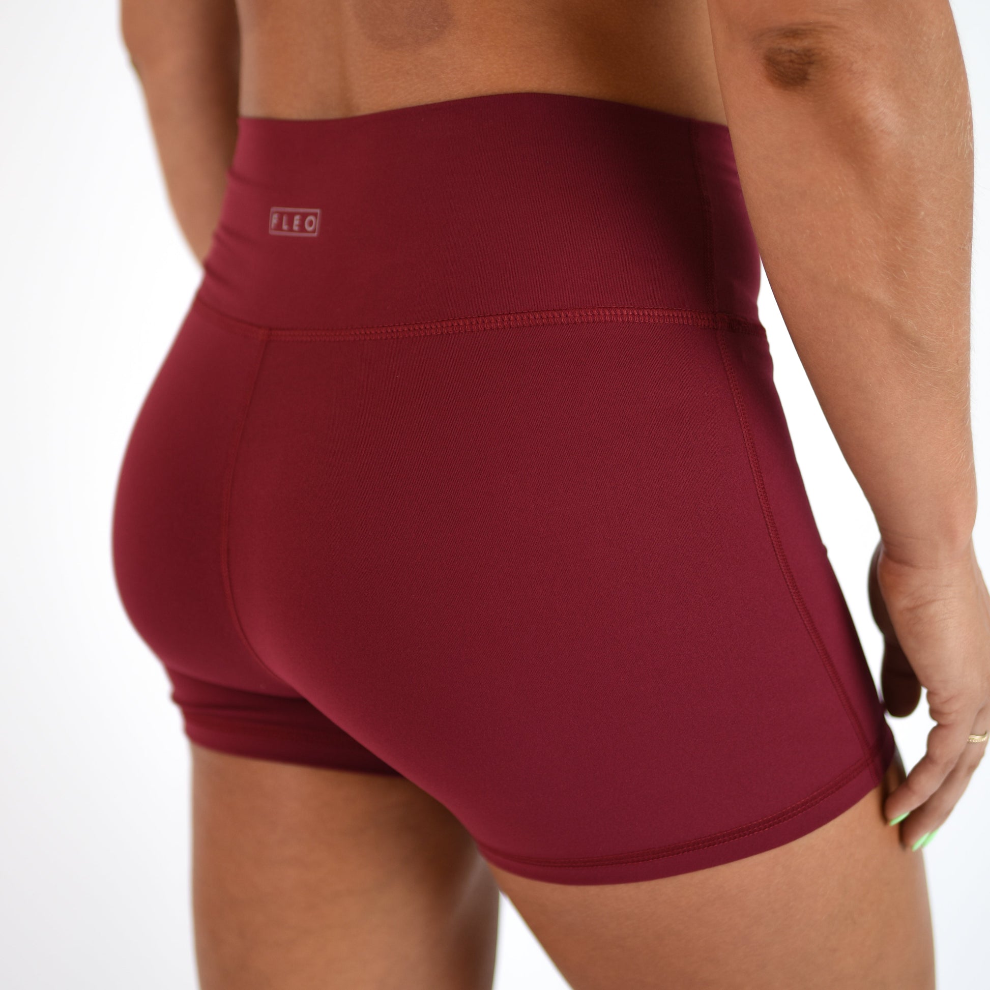 FLEO - Ascend Short 3.25" - No Front Seam - Higher Rise - Shorts - deepred-6