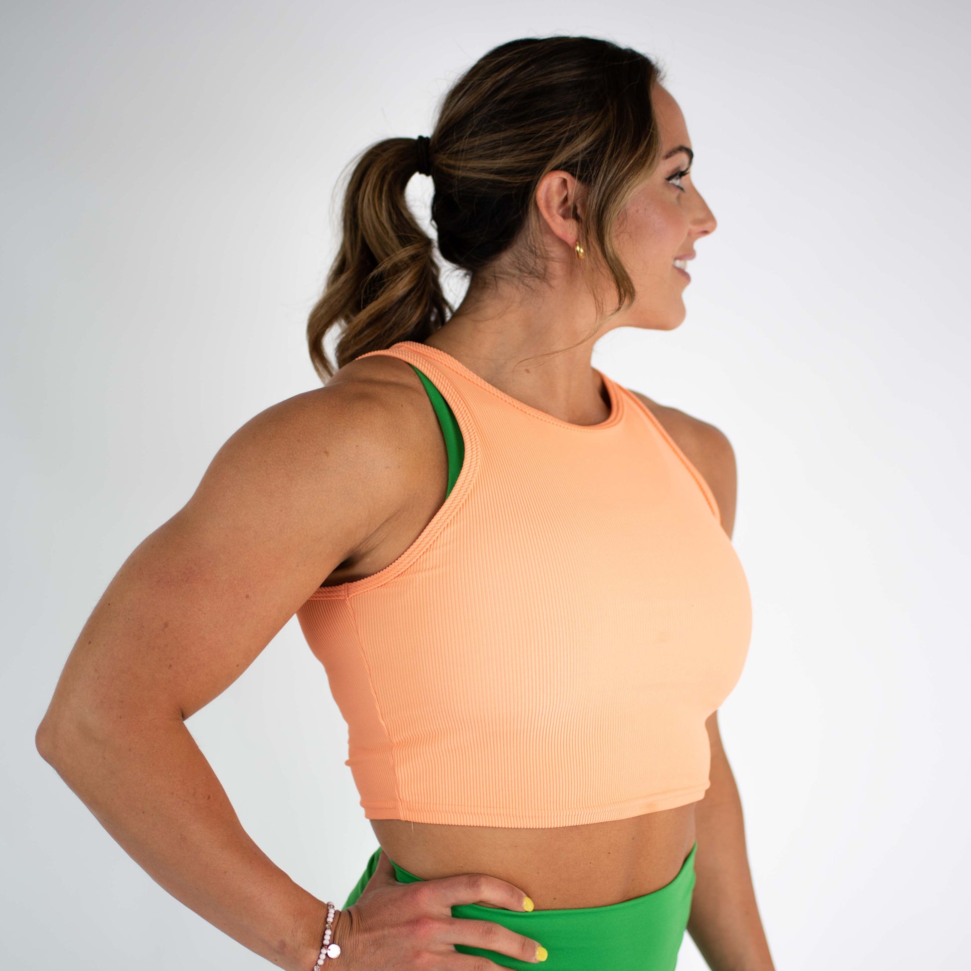 FLEO - Tempo Crop Tank - Fitted - Tank - dreamsicle-4