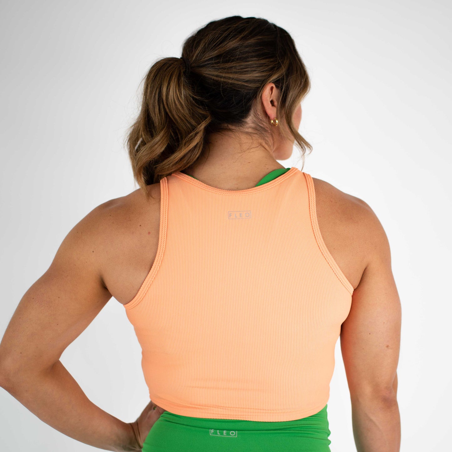 FLEO - Tempo Crop Tank - Fitted - Tank - dreamsicle-5