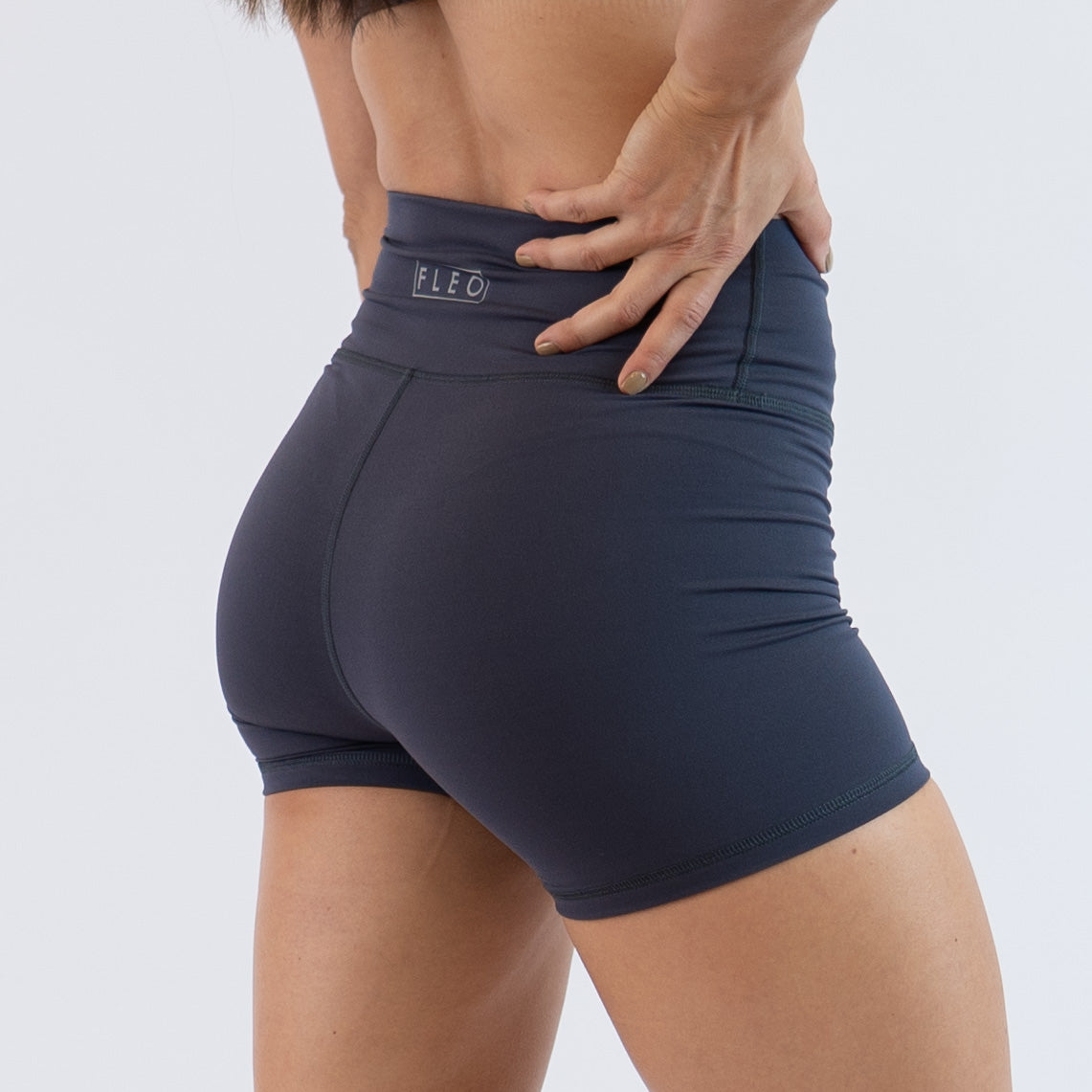 FLEO - True High Short 4" - Higher Rise - Shorts - ebony_ths-6